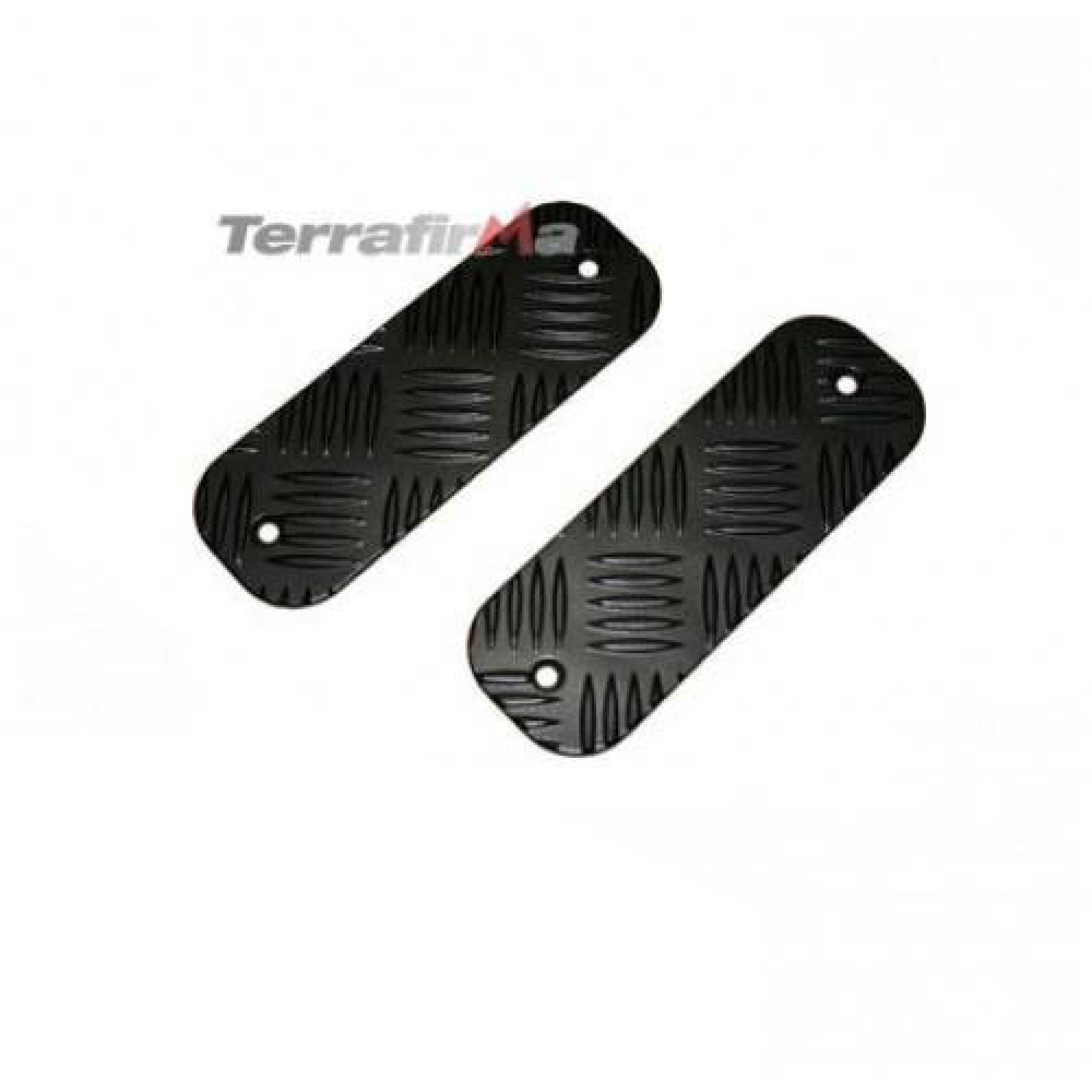 Chequer Plate Bumper Treadplate Pair Kit ( Short ) Black by Mammouth - BTS-KIT/B
