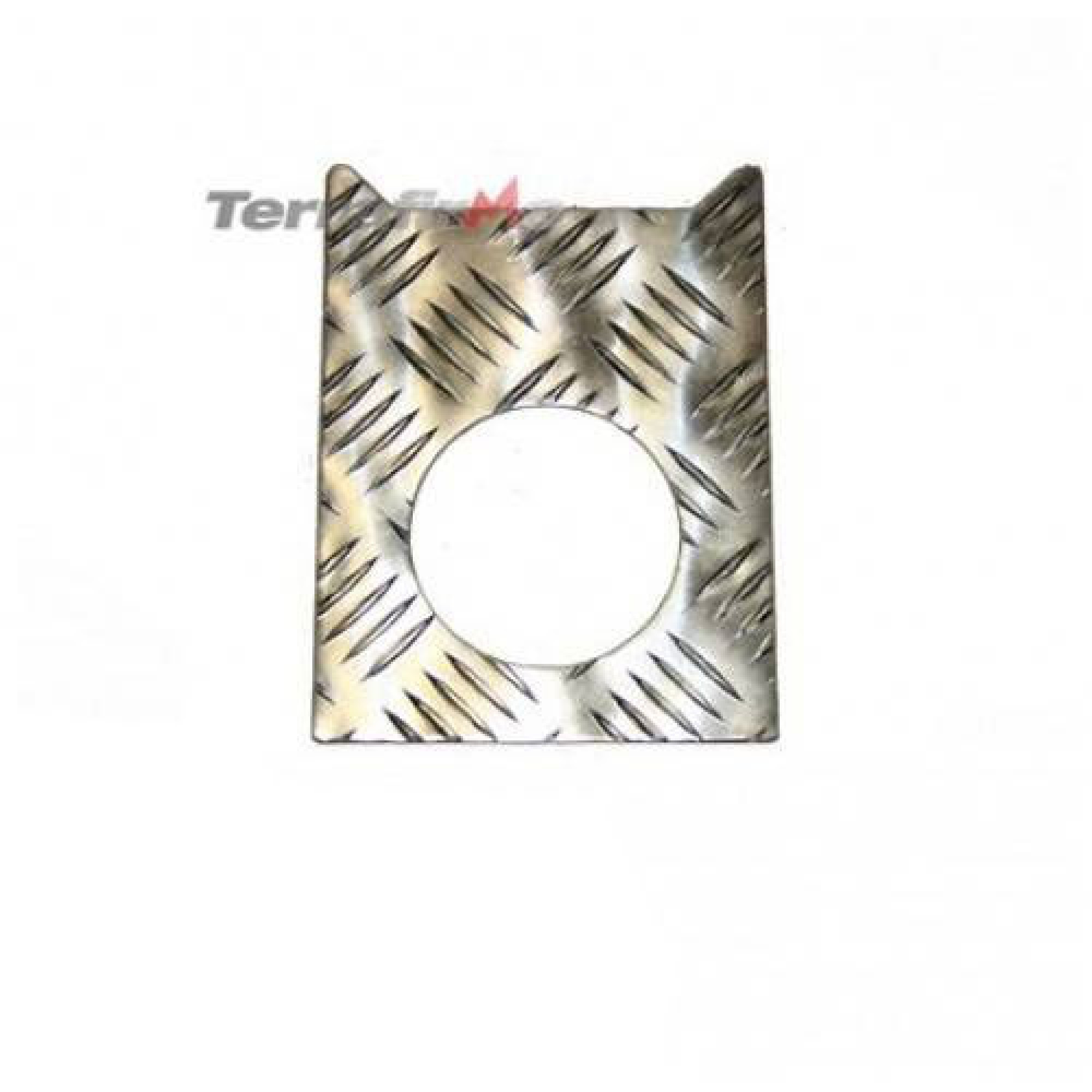 FF-TDI/U - Land Rover Defender 90/110 TDI Fuel Filler Surround Uncoated Chequer Plate