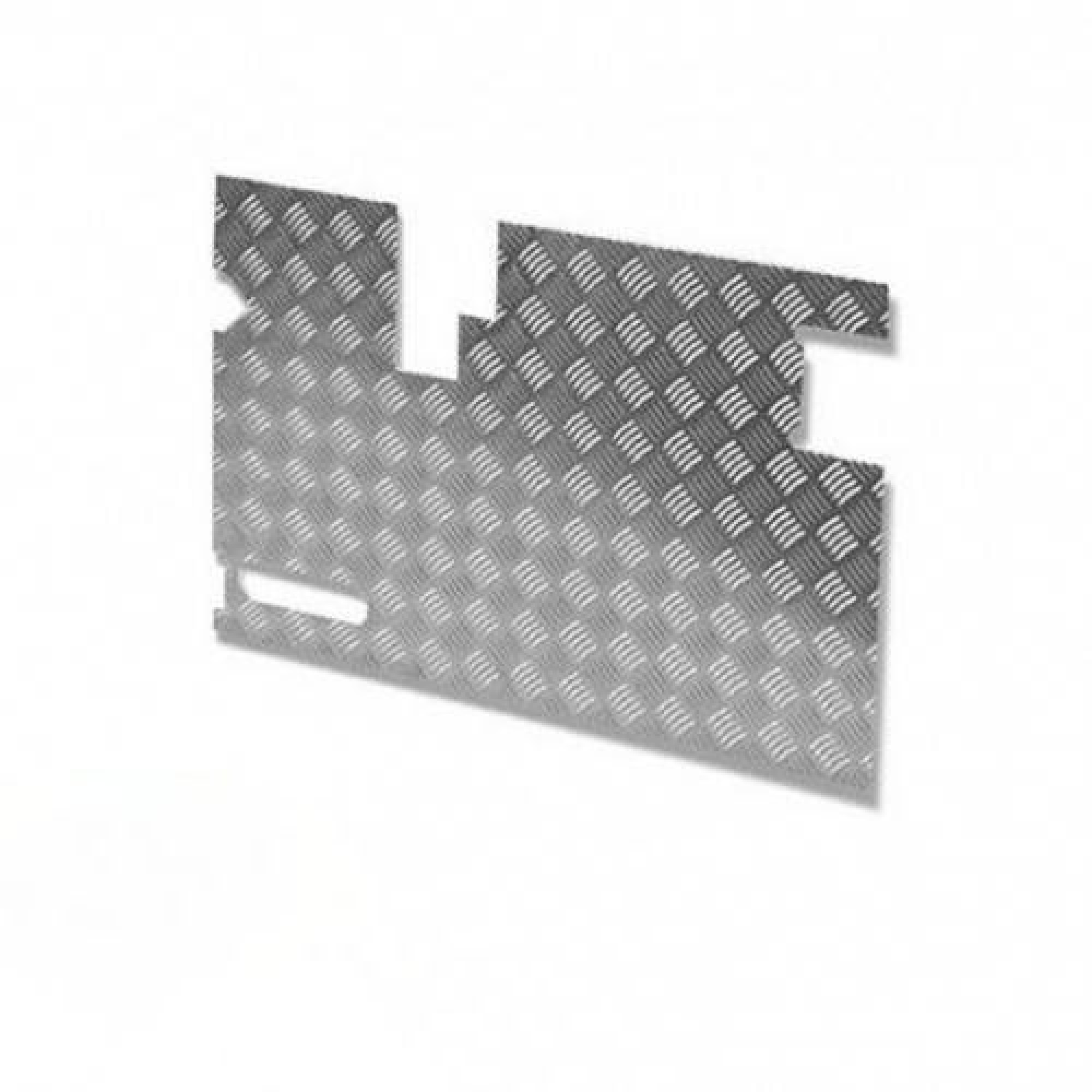 JC5025 - Chequer Plate Inner Rear Door Early 90/110 with Wiper and Small Check Strap