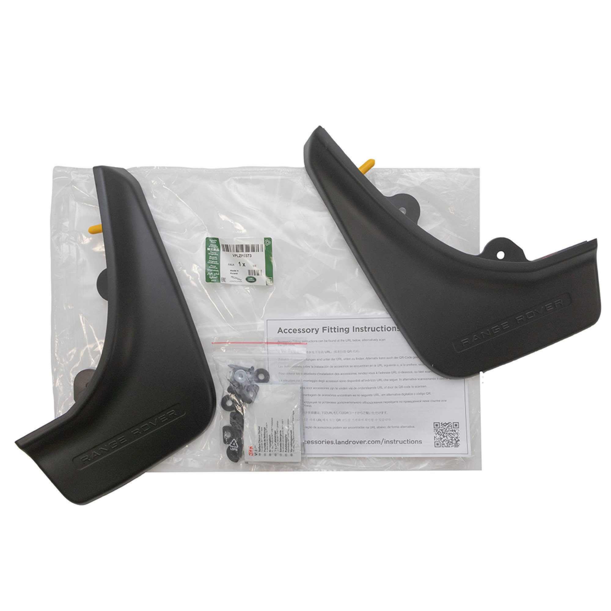 VPLZP0373 - Genuine Evoque 2019 on Rear Mud Flap Set