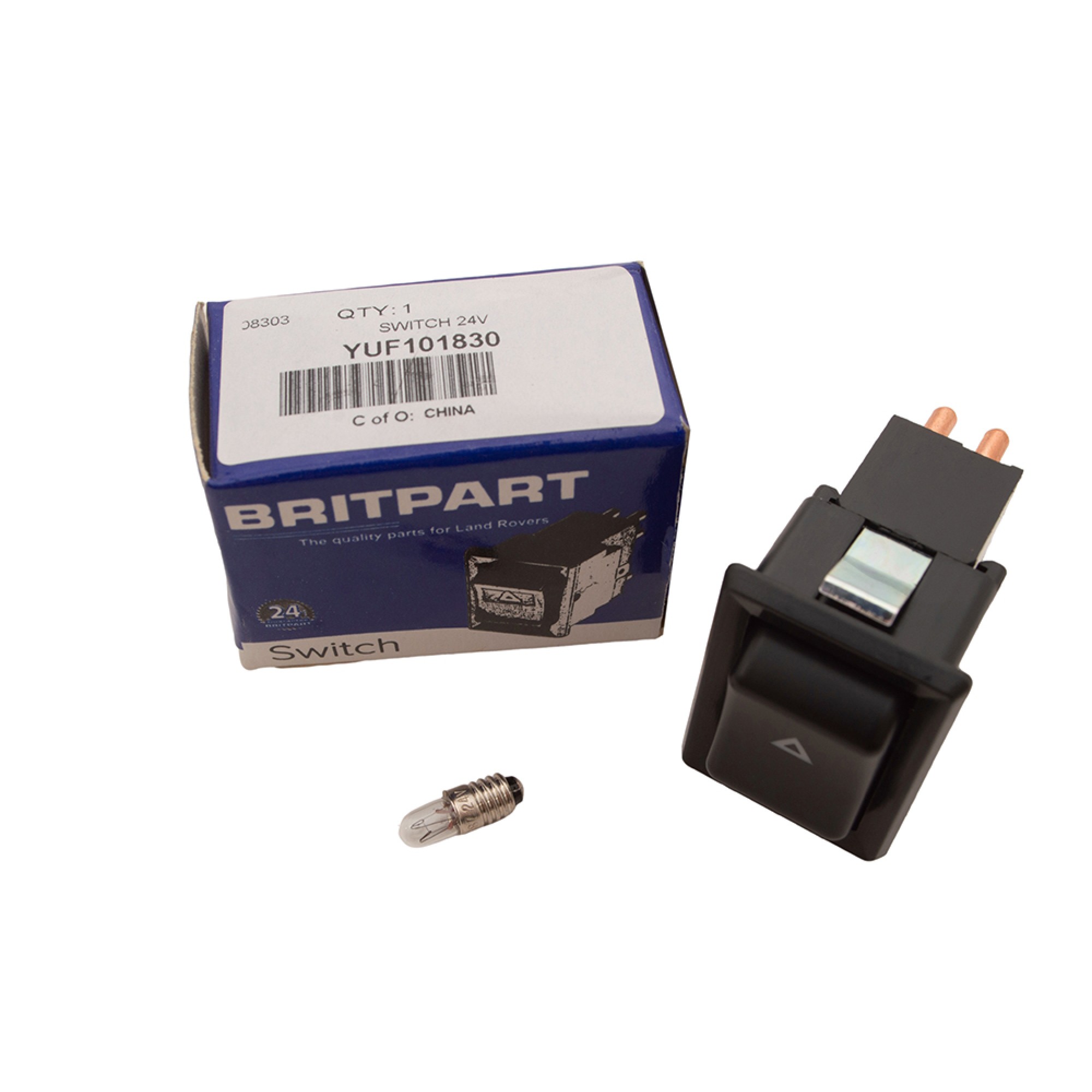 YUF101830 - Switch Hazard 90/110. 24VOLT