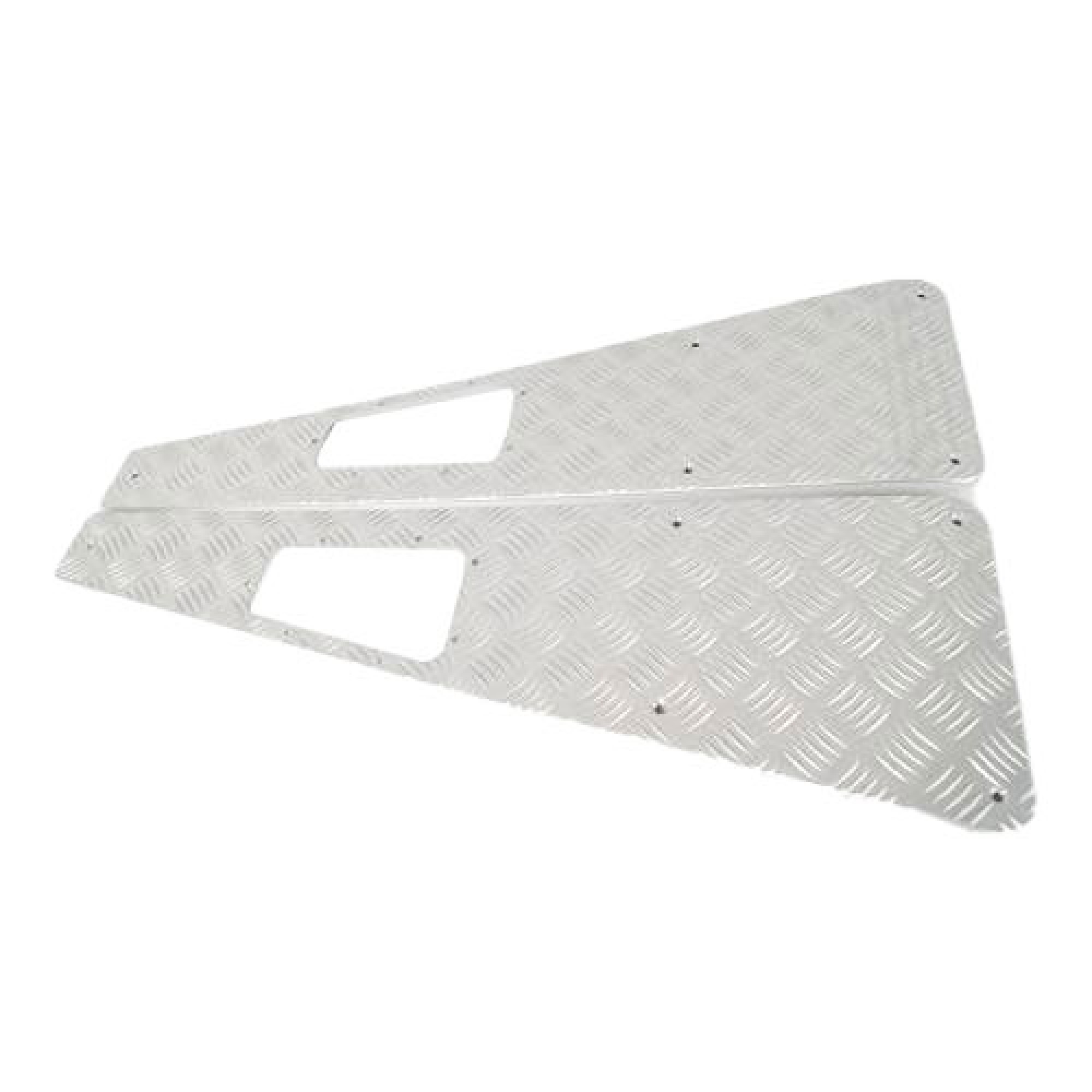 Defender Skinny Silver Anodised Puma Wing Top Kit Pumatec RHD Boxed with Fitting Kit 2007 Onwards - WTKIT03/A