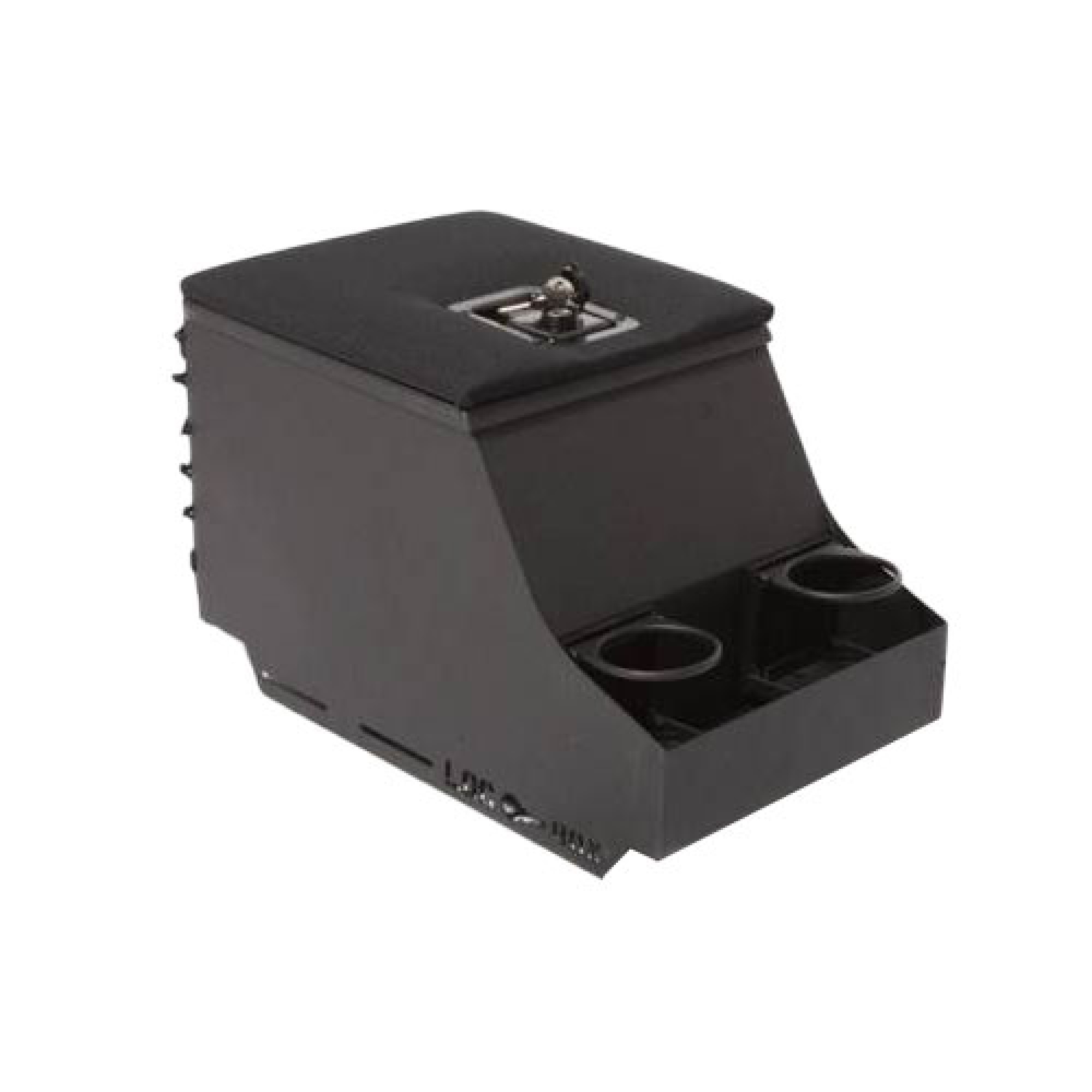 Loc Box Xs Black Rack 2006-2007 Graphite Carton All Steel Construction with Locking Lid Spare Key Inside Liner Padded Lid Map Pocket 2 x Fold Away Cup Holders Trimmed and All Fixings.
