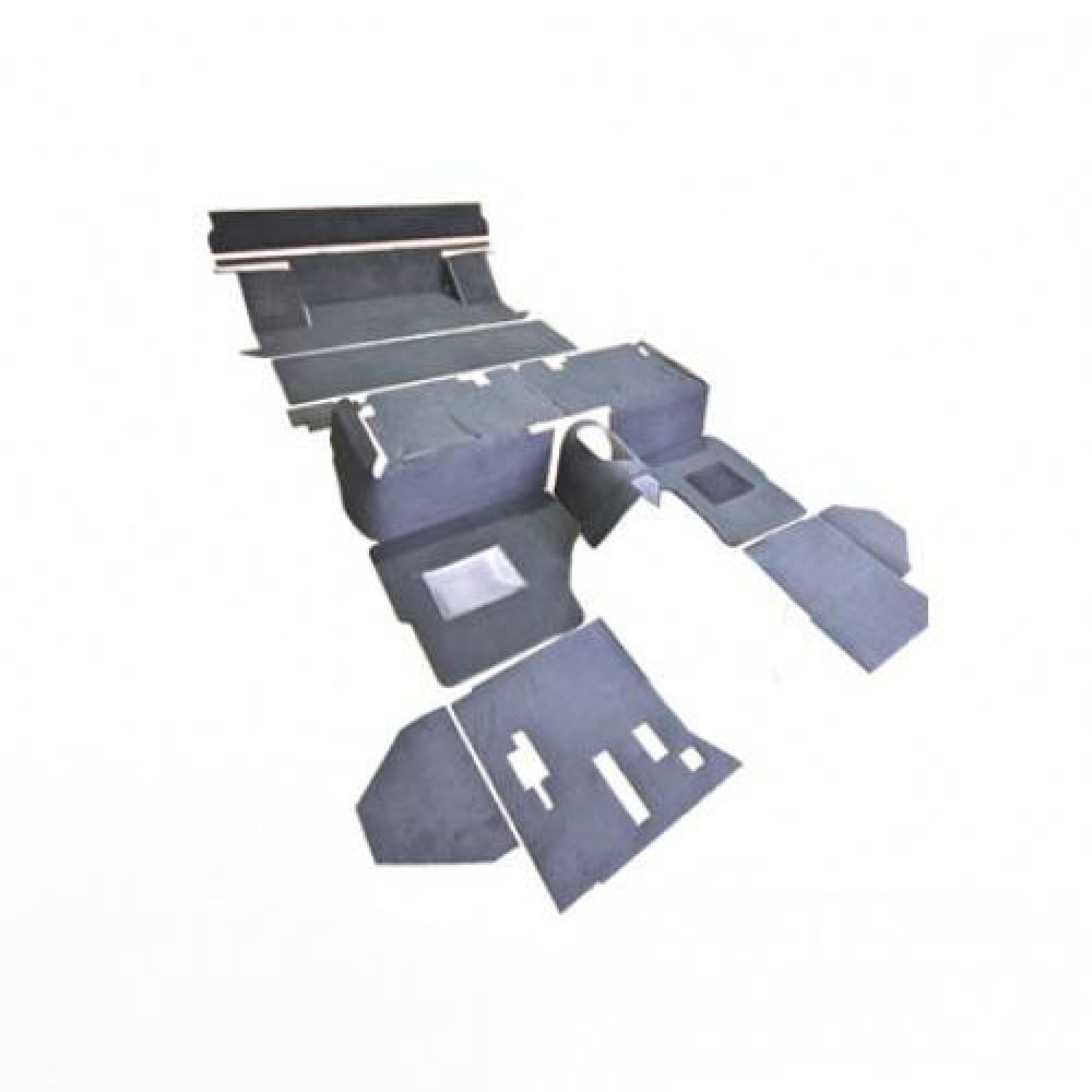 EXT021-5 - Defender 110" County R380 Full Vehicle Carpet Set Ebony (Pre Defender 110" County R380 Full Vehicle Carpet Set Ebony (Premium) .