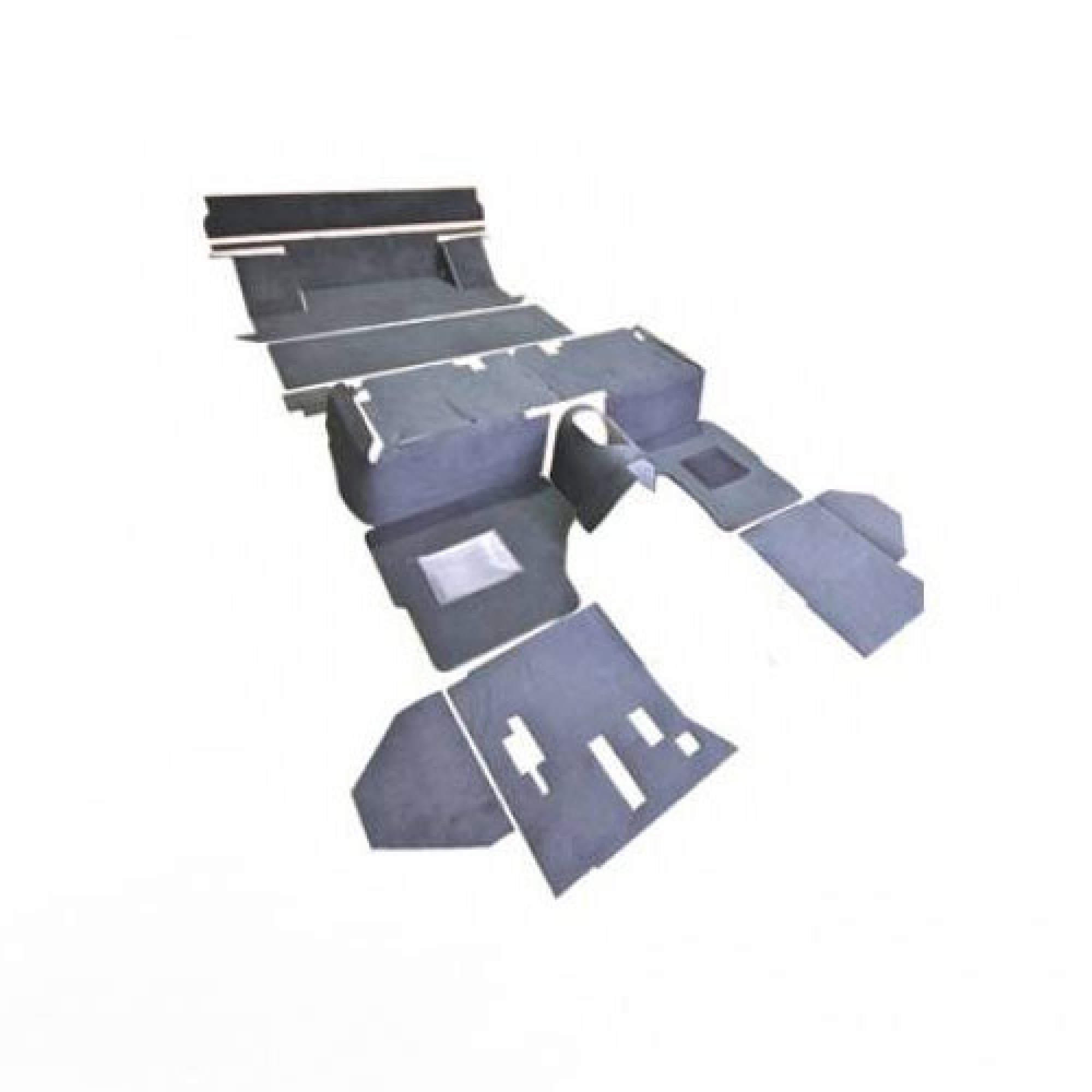 EXT021-4 - Defender 110" County LT77 Full Vehicle Carpet Set Ebony (Pre State Left Or Right Hand Drive When Ordering