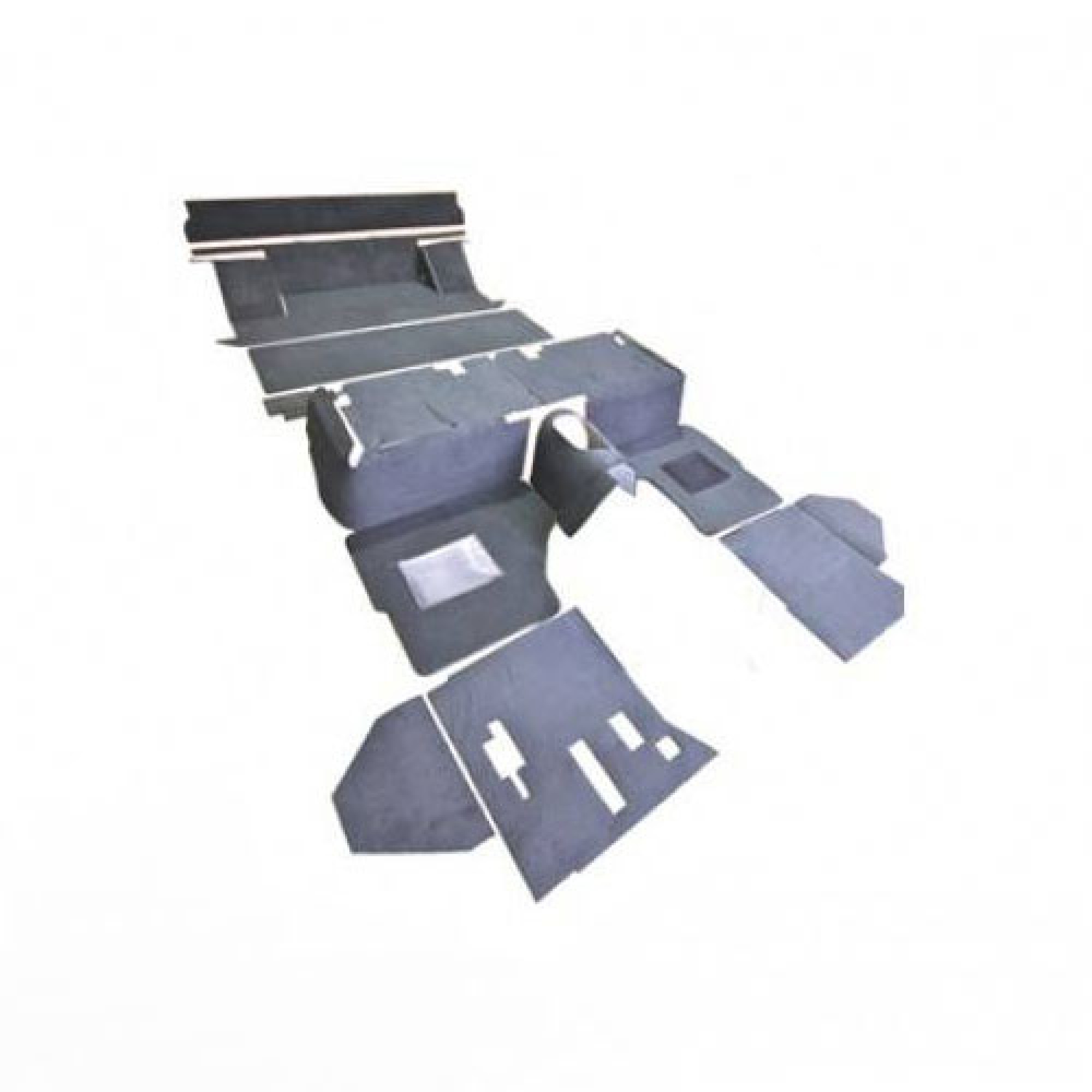 EXT021-3 - Defender 90" R380 Full Vehicle Carpet Set Ebony (Premium) . State Left Or Right Hand Drive When Ordering