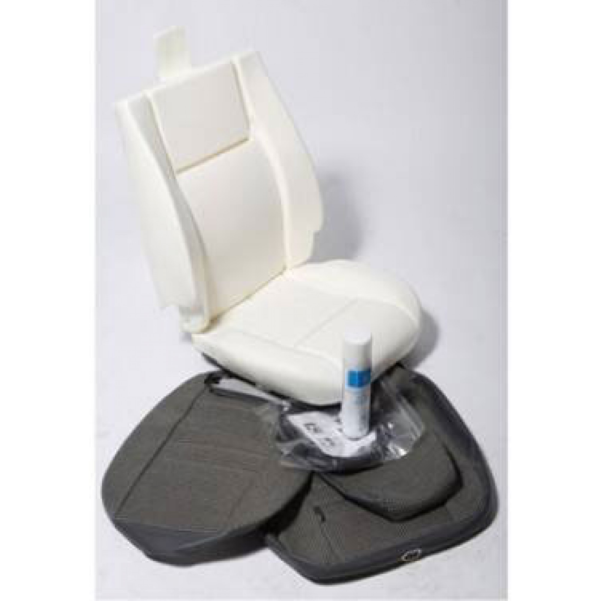 EXT315-DT - Retrim Kit for One Front Seat in Denim Twill 90/110 to 2007 Single Seat Foam Covers Pins Beading and Glue