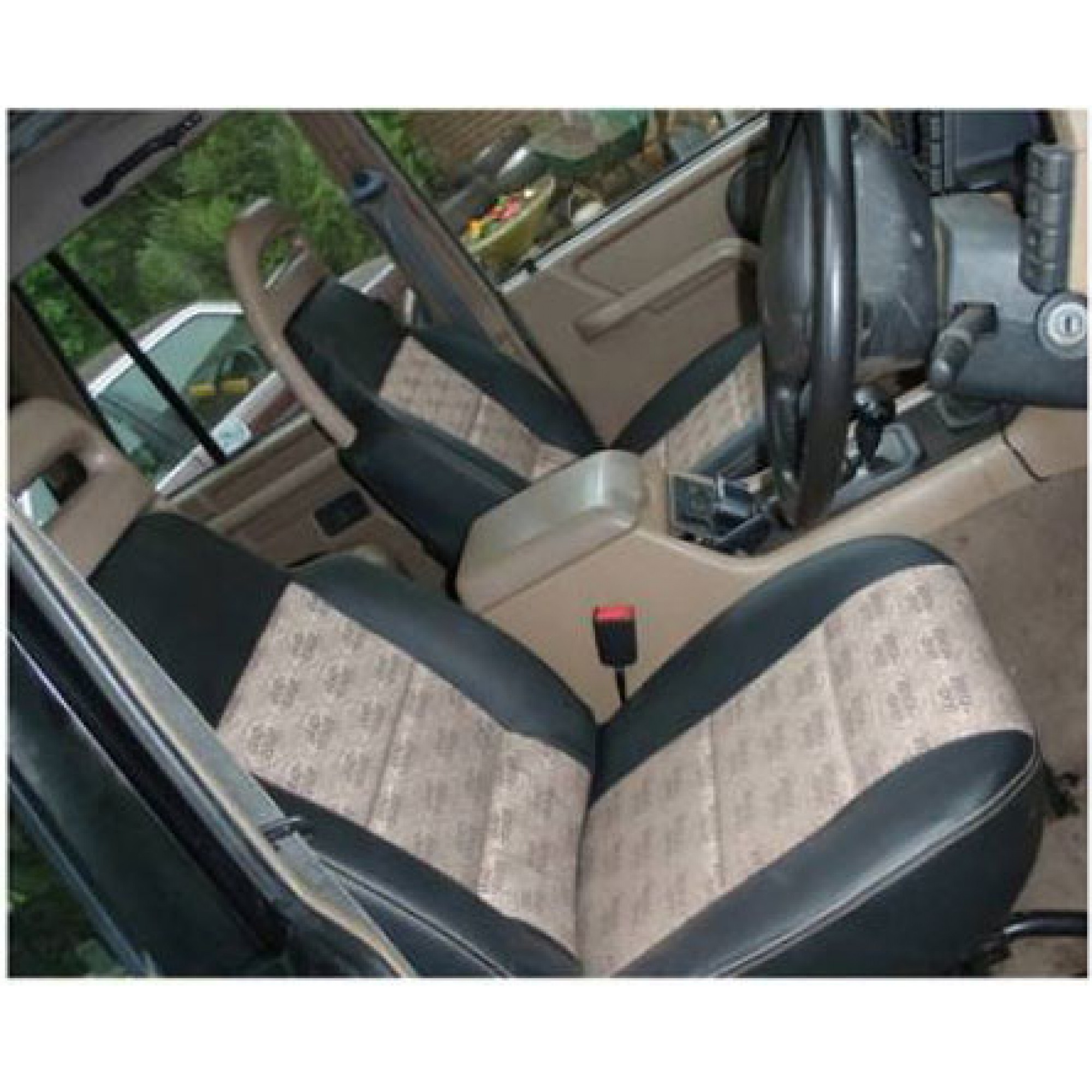 EXT317-DE1-2LRB - Discovery I (Early Type) Brown Logo - 2 Seat Trim Kit - 4 Pie