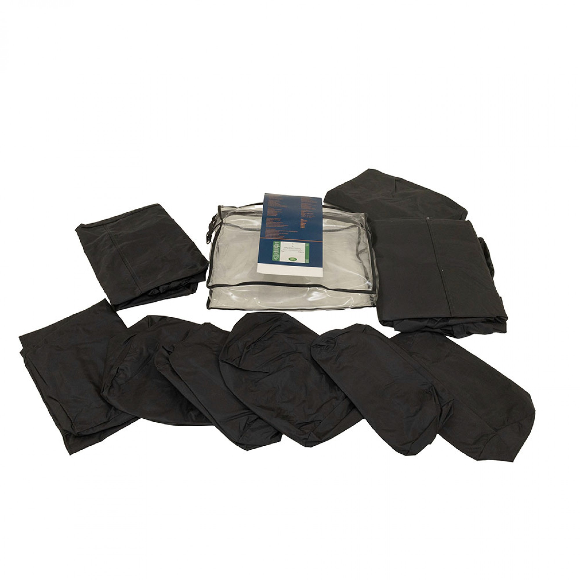 VPLWS0229PVJ - Genuine Rear 60/40 Split Seat Covers Ebony Black