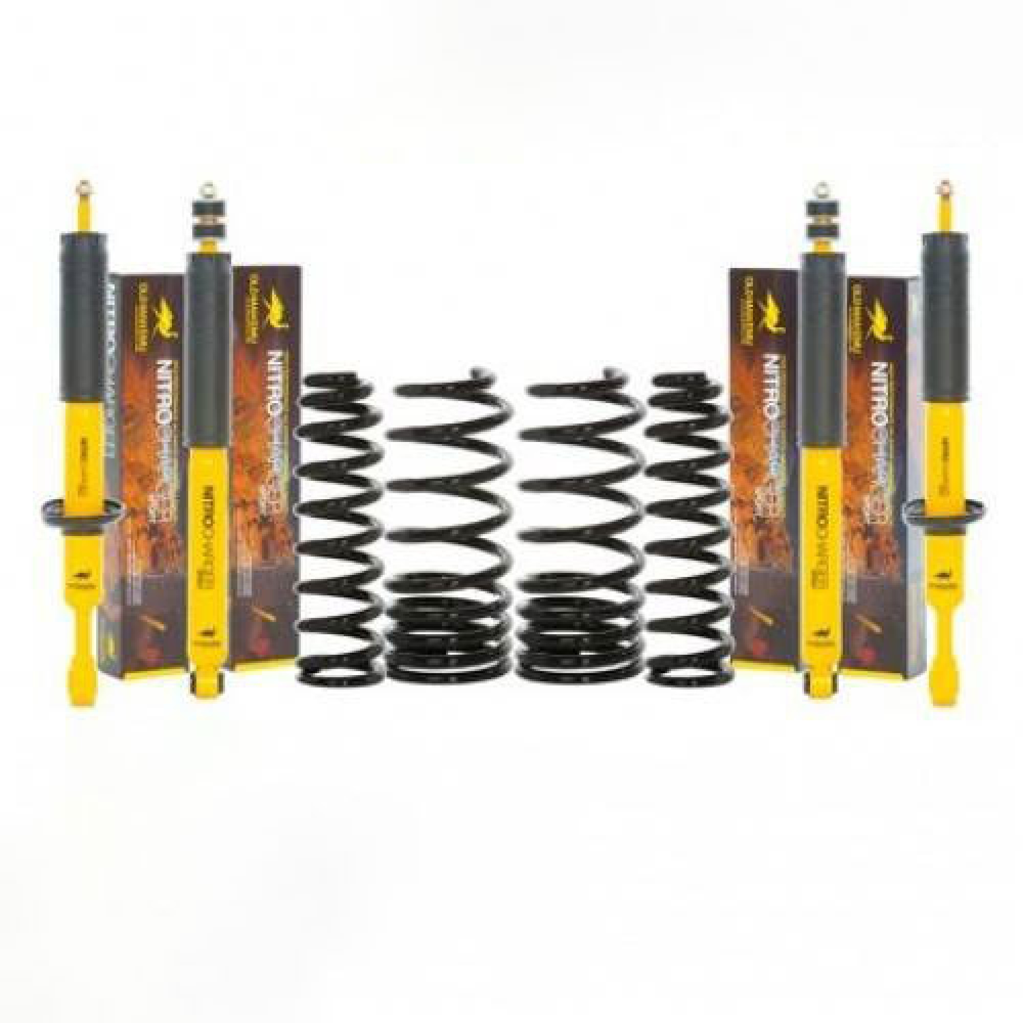 OME110M - Old Man Emu Medium Duty Defender 110 Diesel 40mm Lift Kit Diesel 40mm Lift Kit Includes 4 x Nitrocharger Sport Shocks and 4 Springs