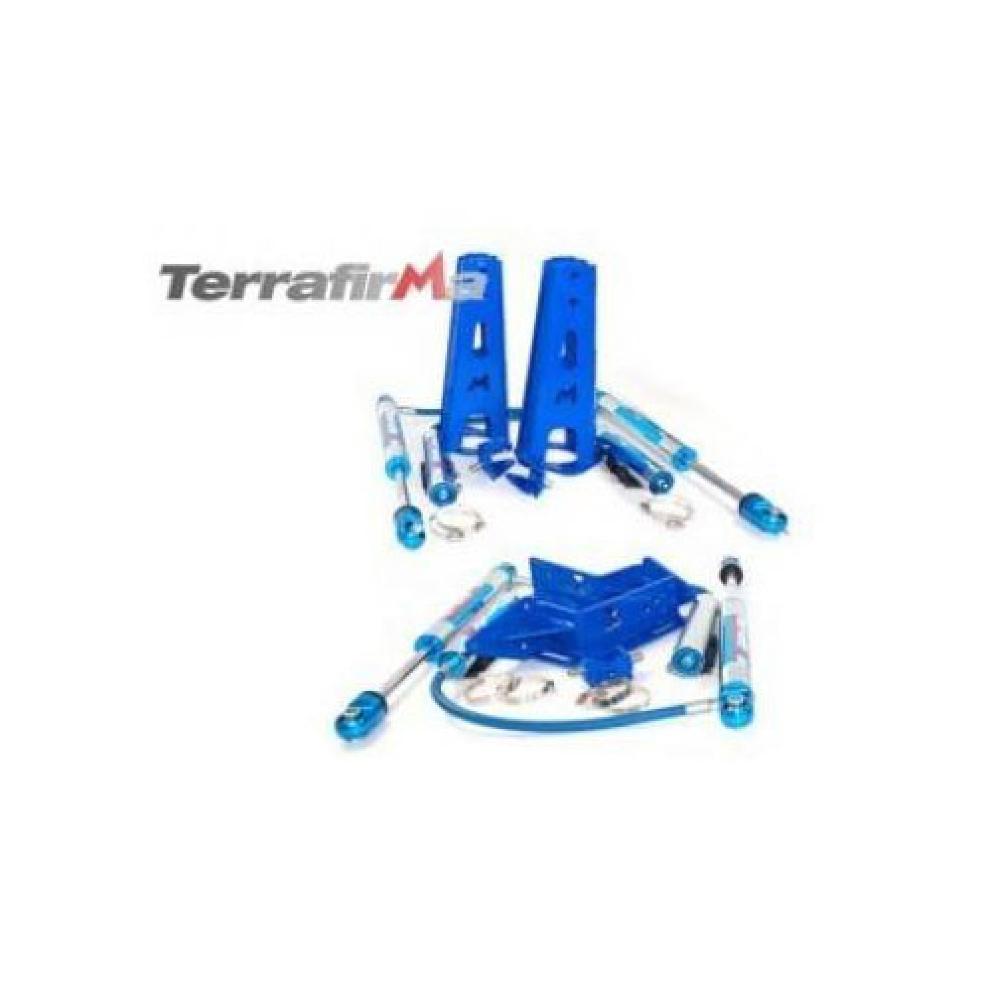 TF237 - Terrafirma Mega Sport 9" Travel Shocks & Mount Kit Suitable for Defender 90/110/130/D1/RRC