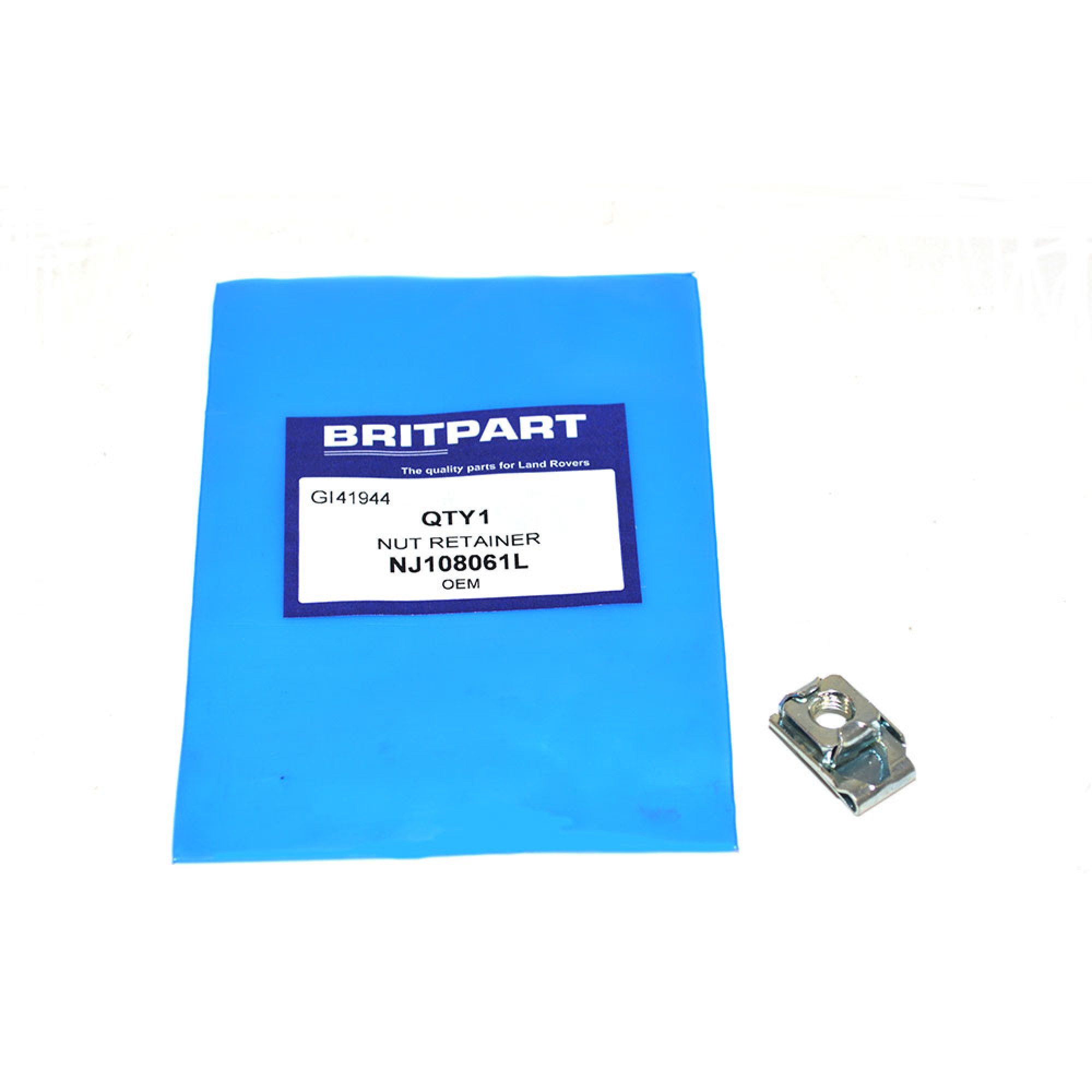 NJ108061L - Nut Retainer Front Panel Radiator 90-110