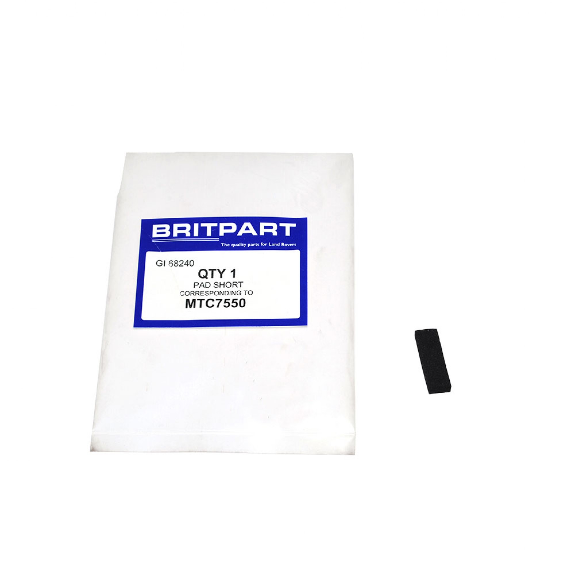 Rubber Pad in Door Top 110 1983-1984 - MTC7550