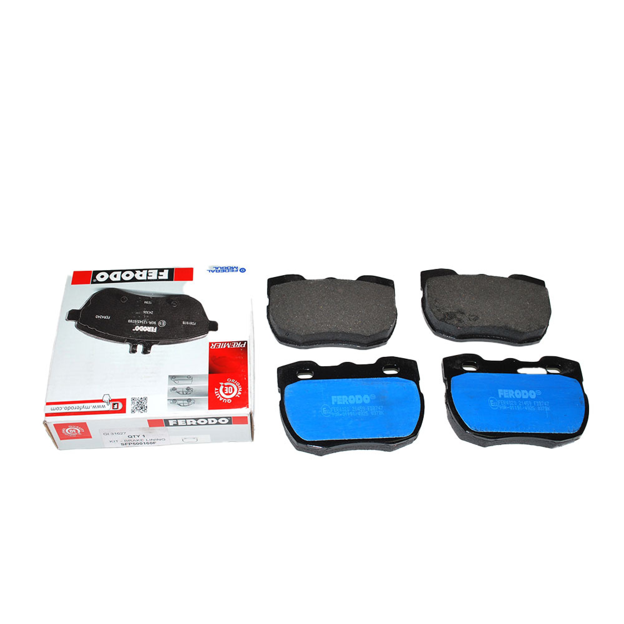 SFP500160F - Ferodo - Brake Pads Front Discovery I 1993 on Non Vented Disc and Ninety 1986-90 (Axle Set)