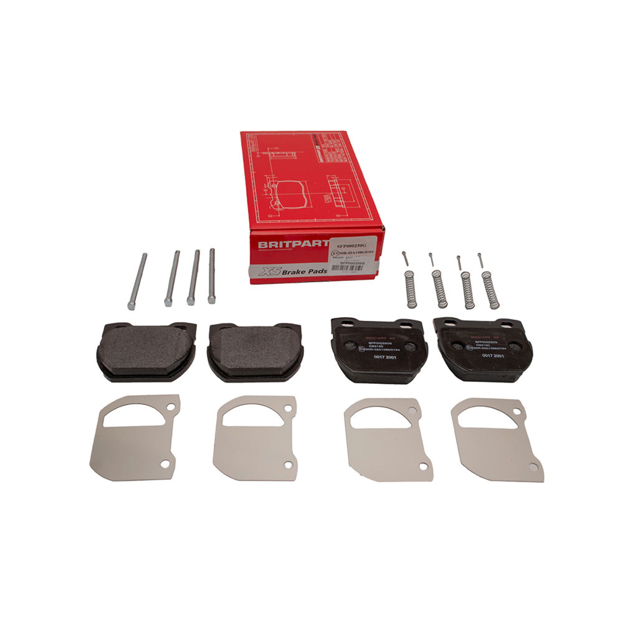 SFP000250G - Britpart Xs Rear Brake Pads Defender 110 from XA159807
