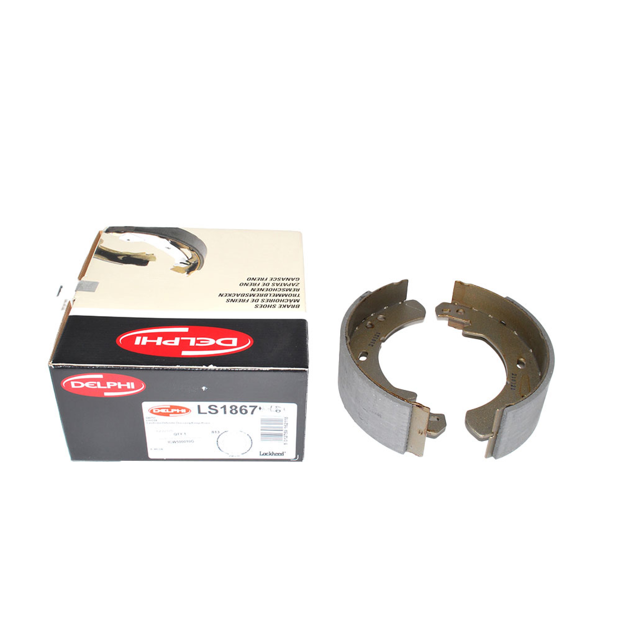 ICW500010G - Delphi Handbrake Shoes 90/110 from LA935630. Discovery 2 Discovery 1 1993 On. Range Rover Classic from MA647645. and All P38 Range Rover