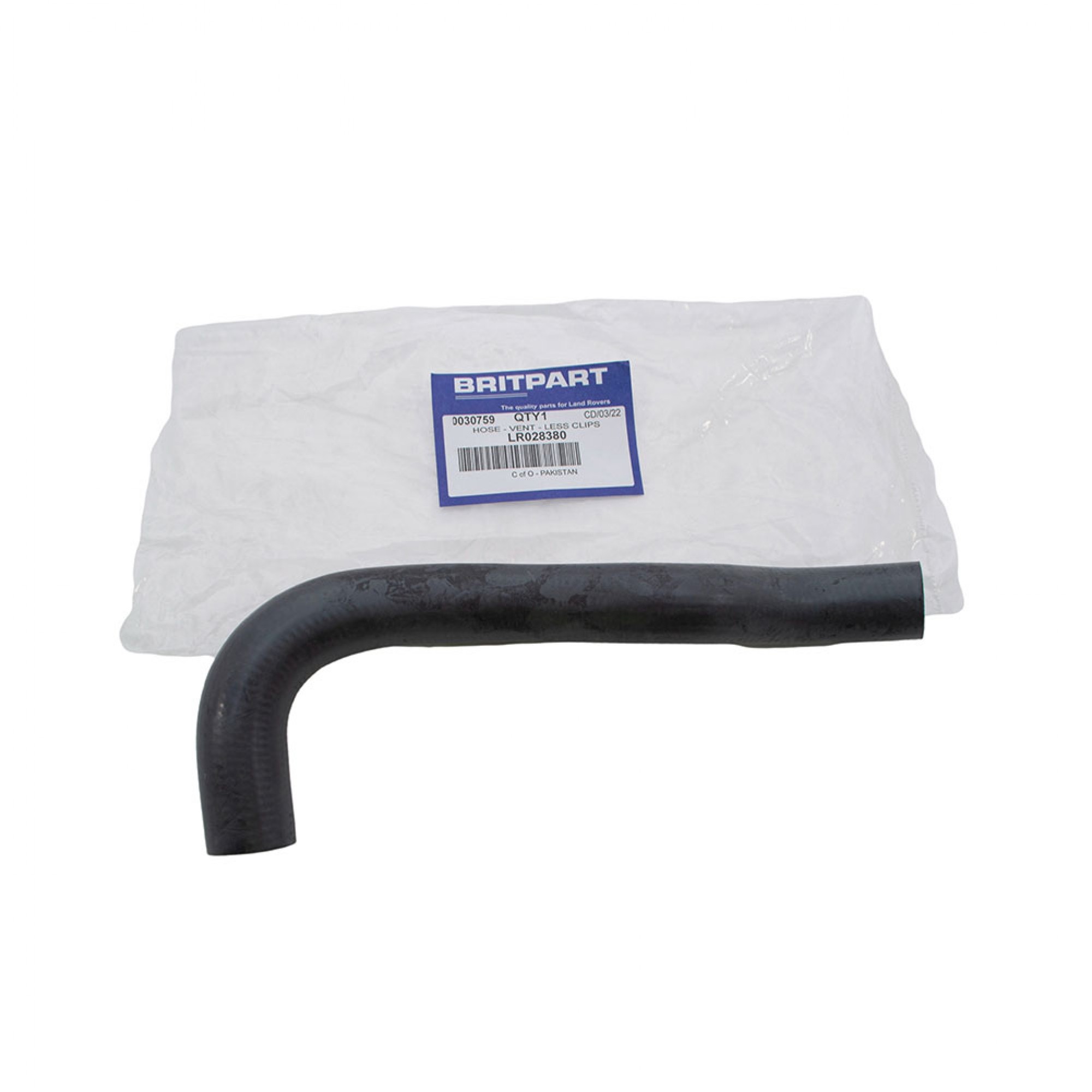 LR028380 - Heater Valve Outlet Hose