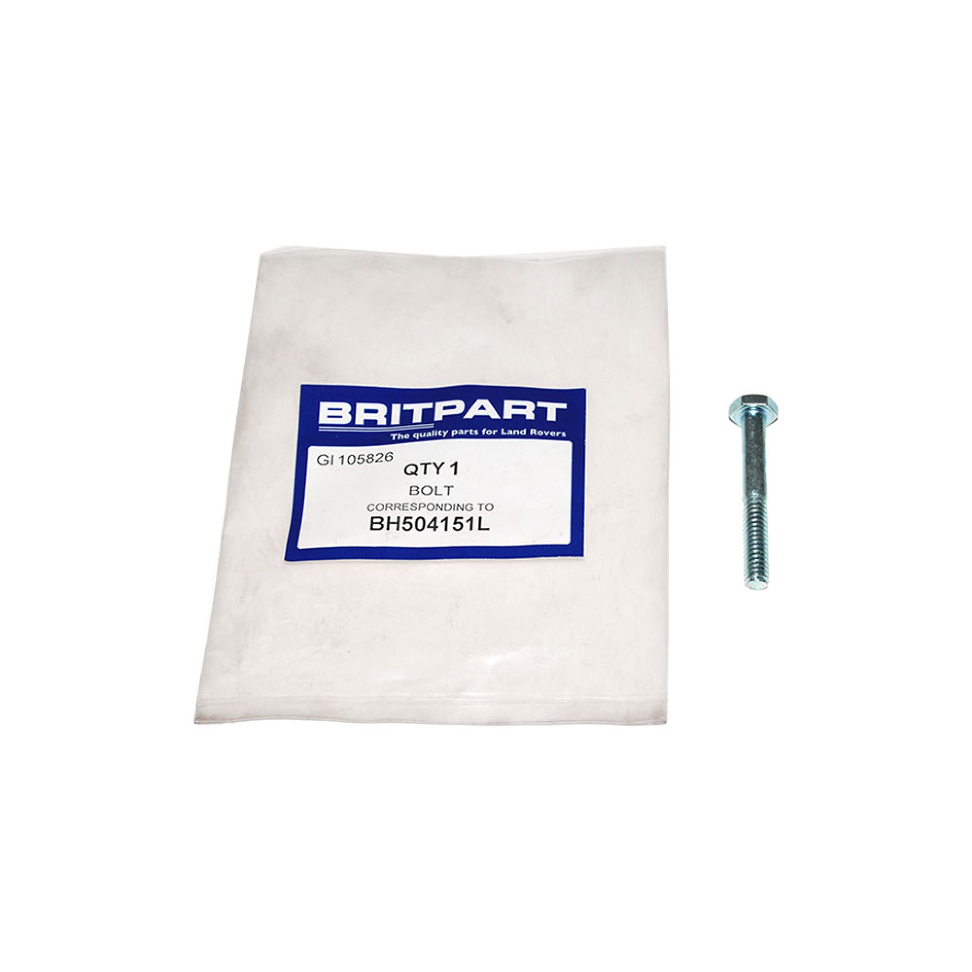 BH504151L - 1/4 Unc x 1 7/8 Hexagonal Head