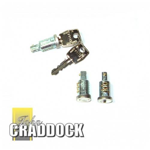 Lock Set 3 Barrels and 2 Keys 90/110 1987 to 1A622423