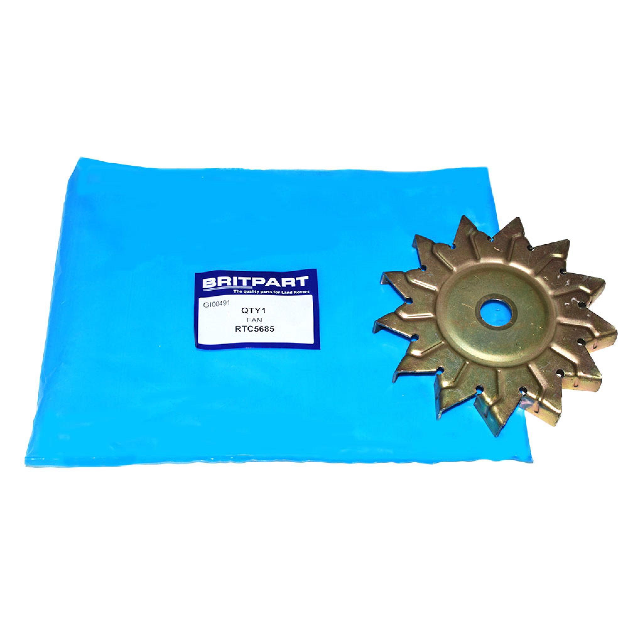 RTC5685 - Genuine Fan for Alternator A127/45 RTC5682