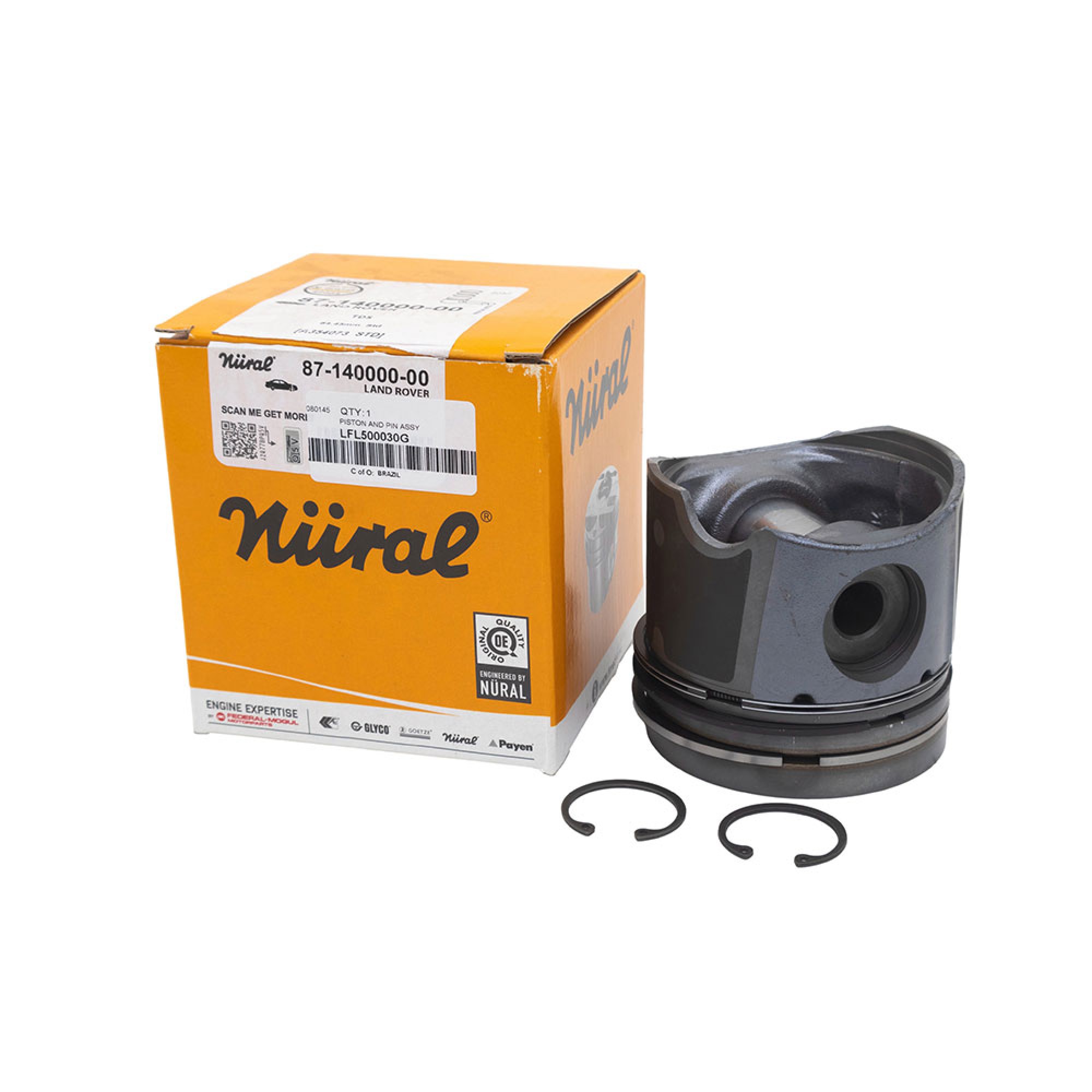 LFL500030G - OEM TD5 Piston & Rings Standard from 2A622424 to 4A999999