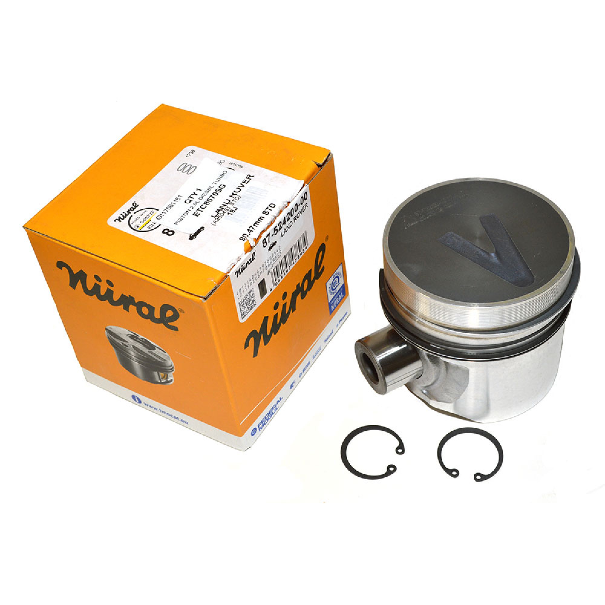 ETC8670SG - Oe Piston + Rings Assembley 2.5 Dt Standard 90/110.