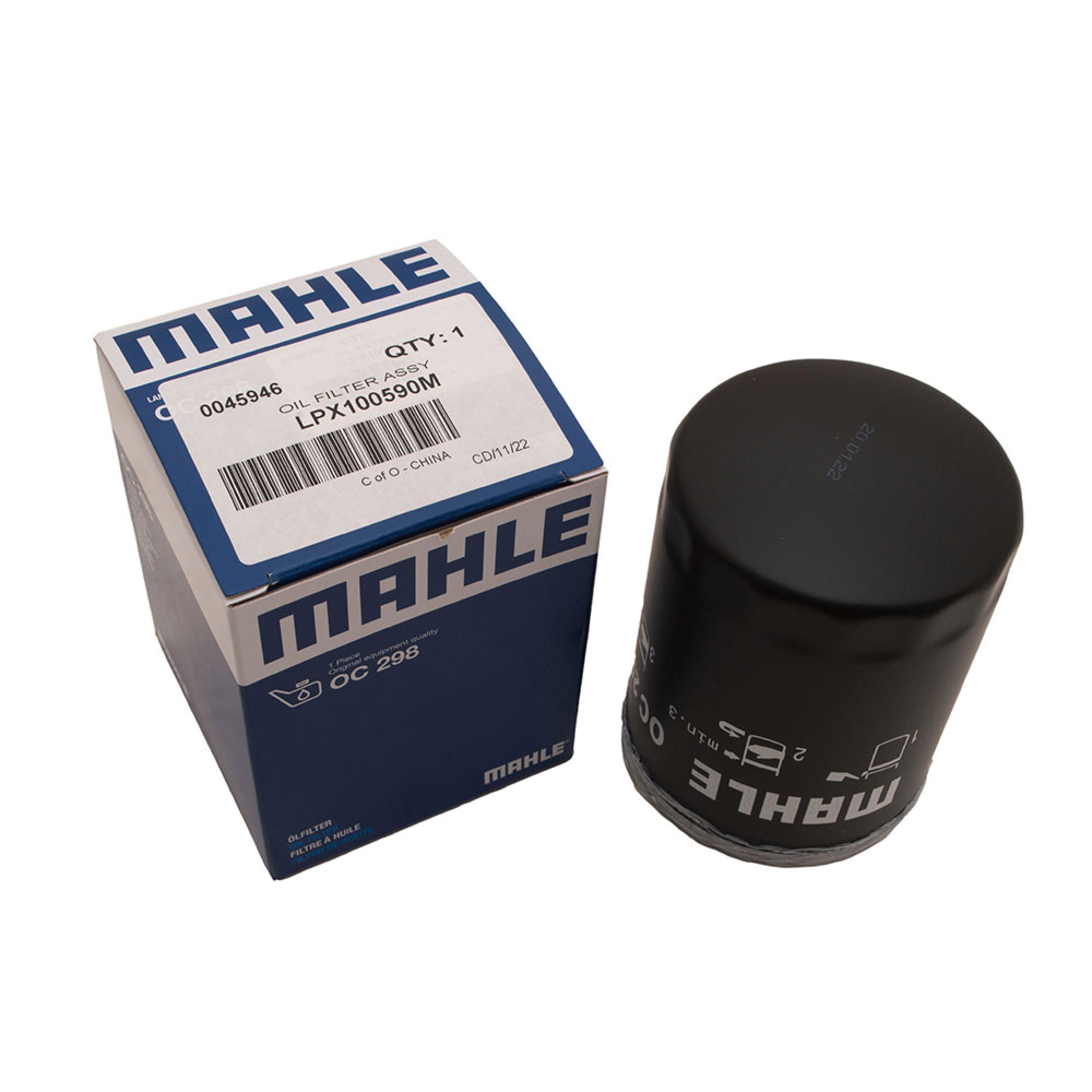 Mahle - Oil Filter Discovery 2 and Defender TD5 Engines - LPX100590 M