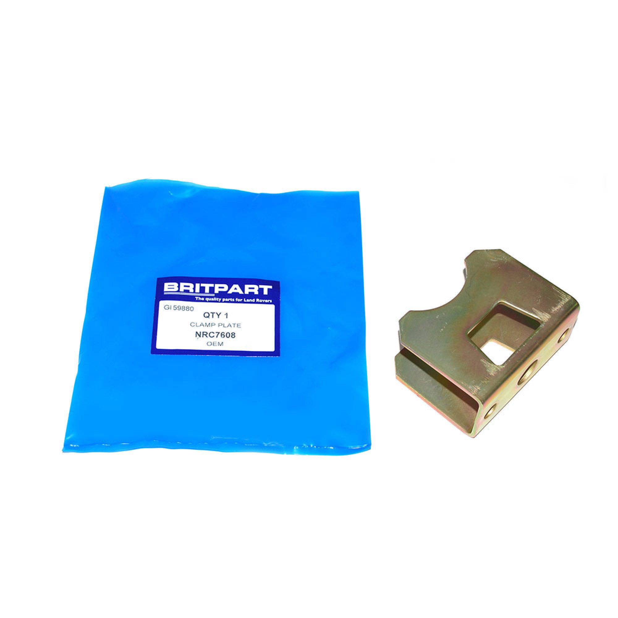 NRC7608 - Clamp Plate Rear Tailpipe Exhaust 110 2.5NA and 2.5TD