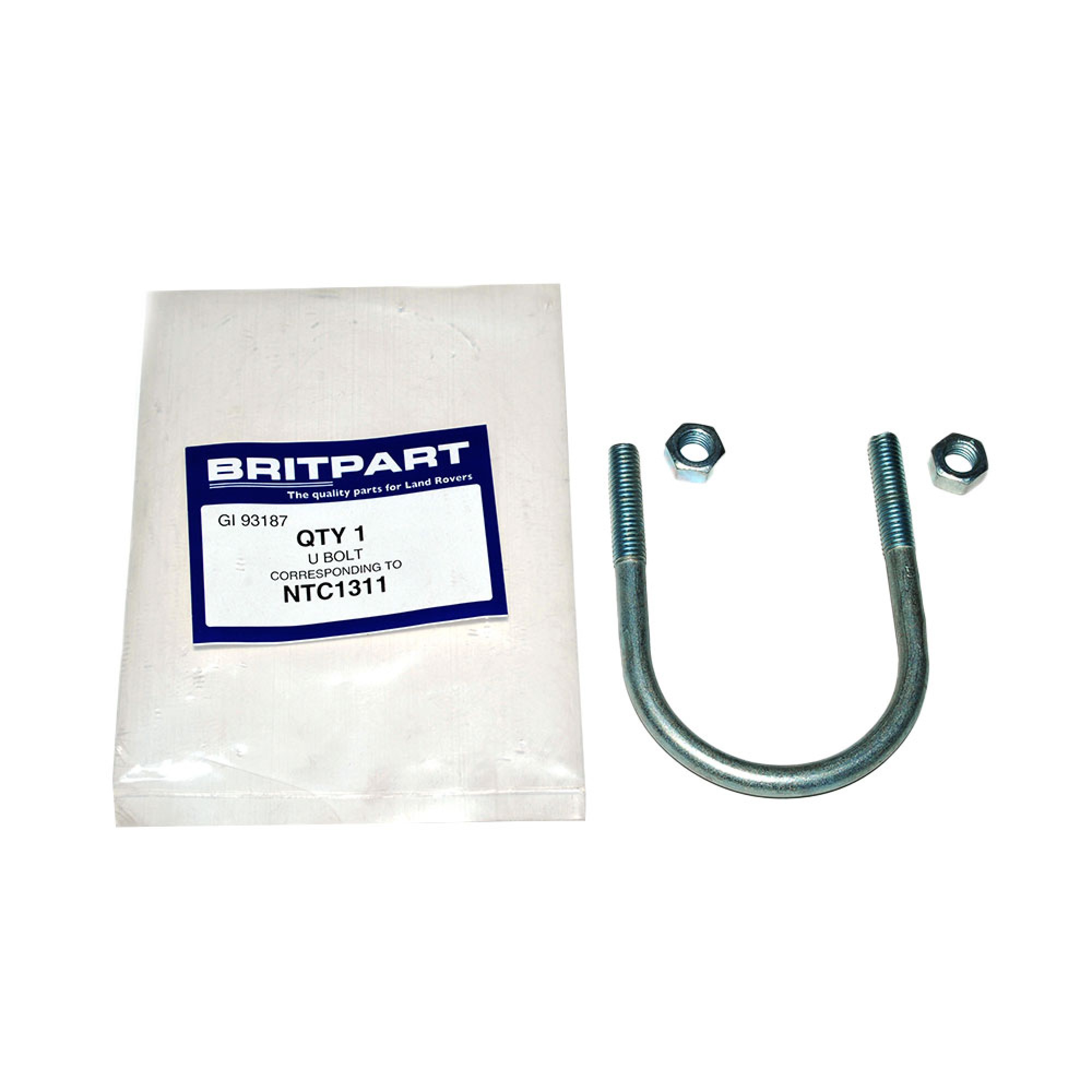 NTC1311 - U Bolt for Rear Tailpipe 90 Petrol and 2.5NA Diesel from Vin. NO.267064