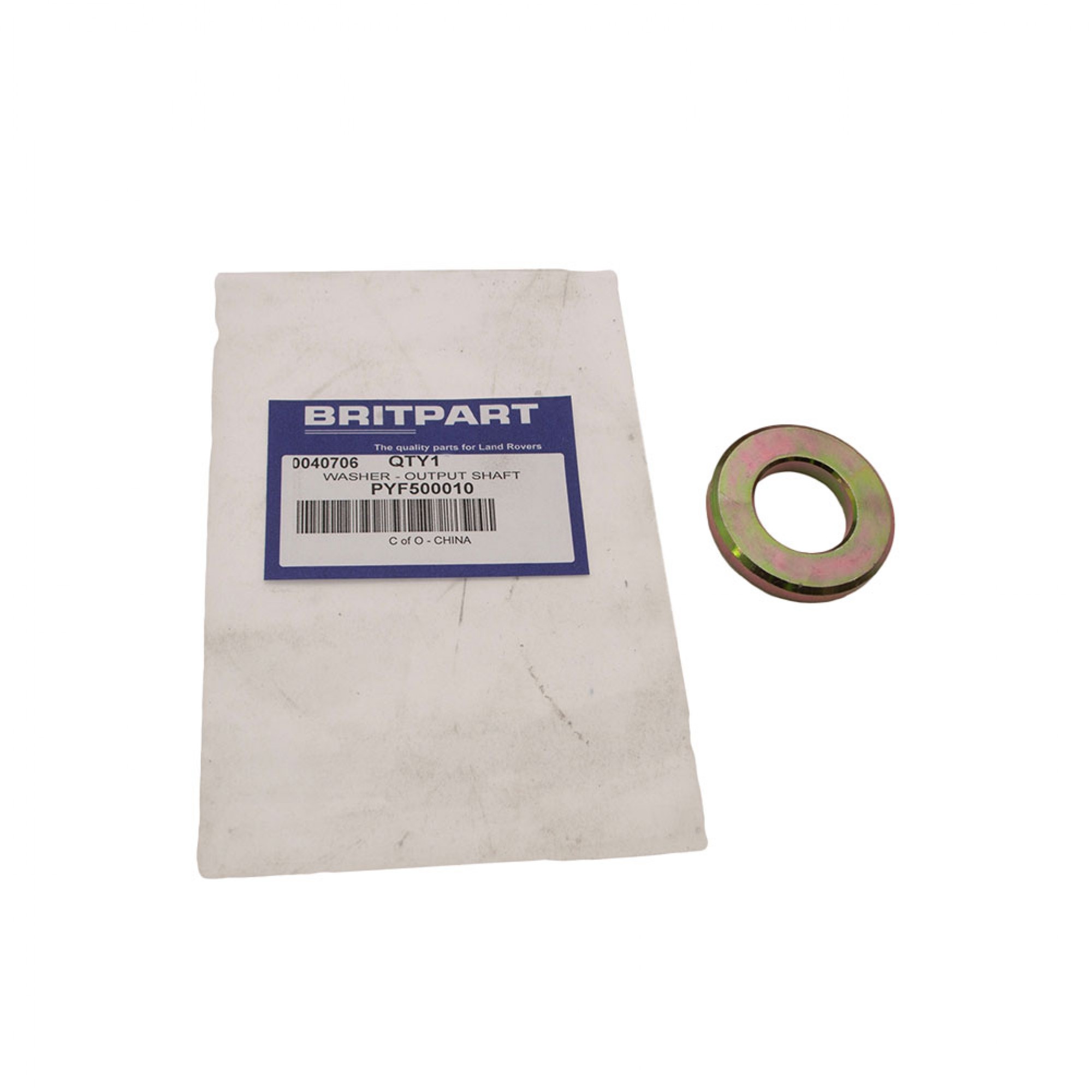 PYF500010 - Washer on Output Flange Front and Rear 2007 Onwards