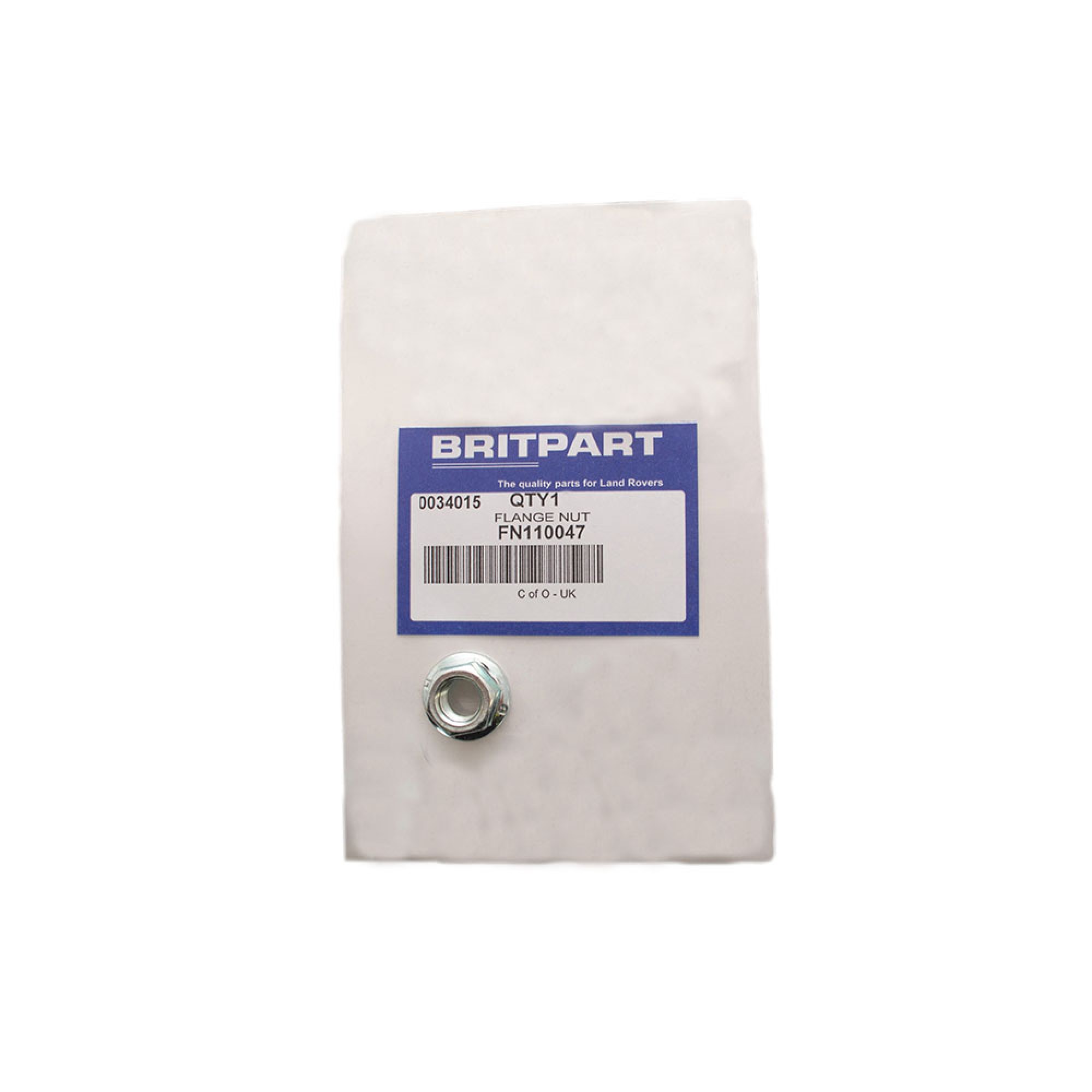 FN110047 - Nut Flanged M10