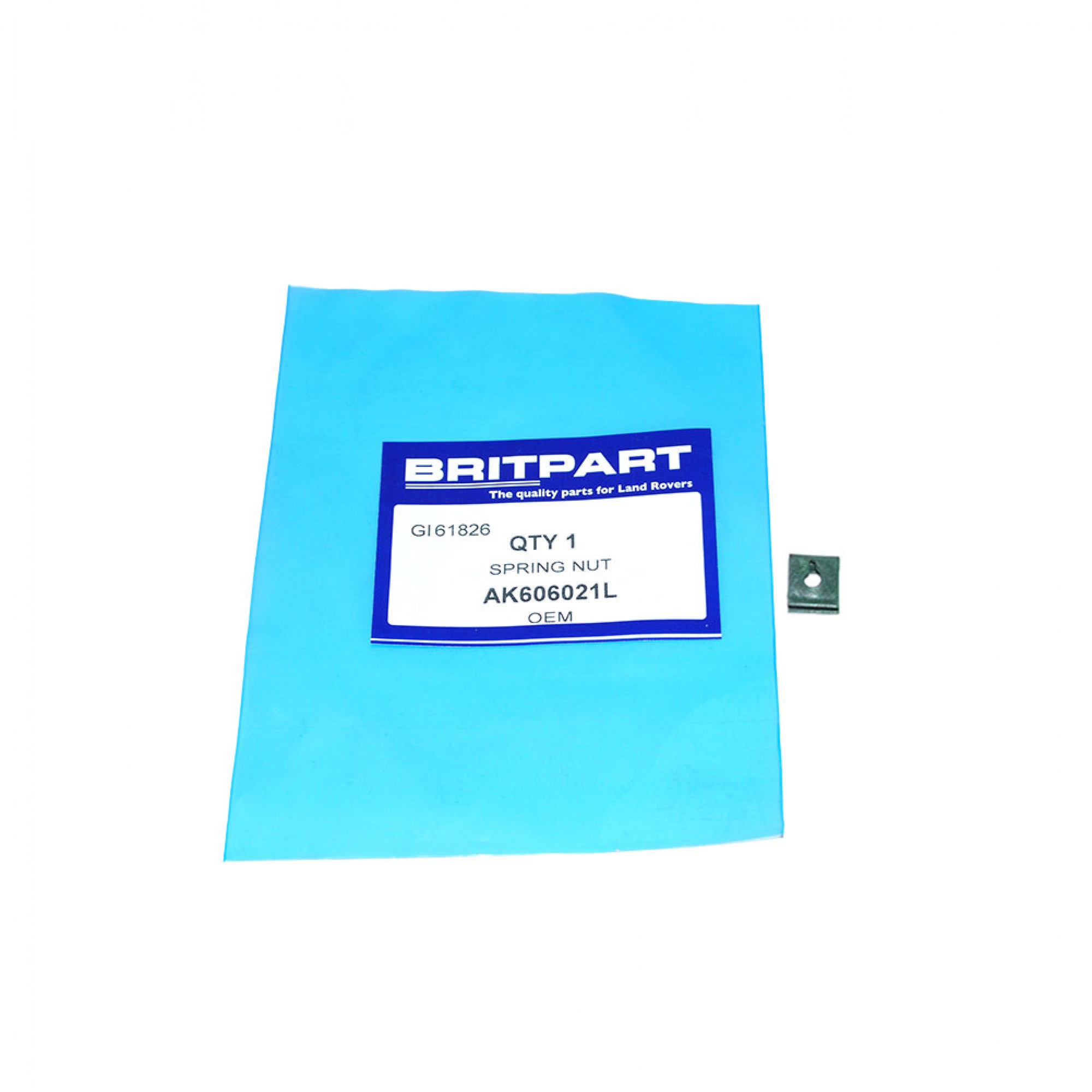 AK606021L - Spring Nut for Side Lamp Fixing 90/110 and Dash on Discovery