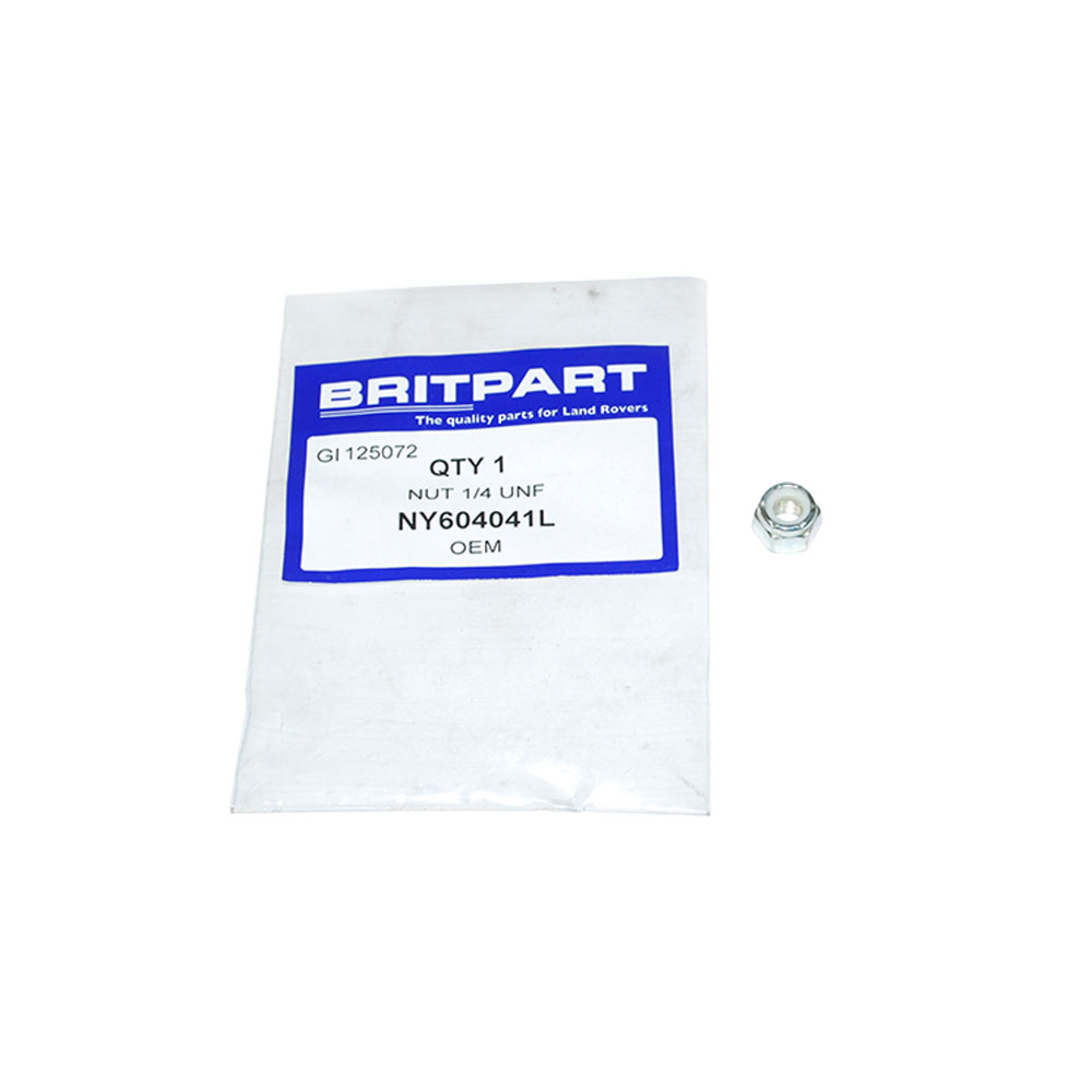 NY604041L - Nylocnut 1/4 Unf