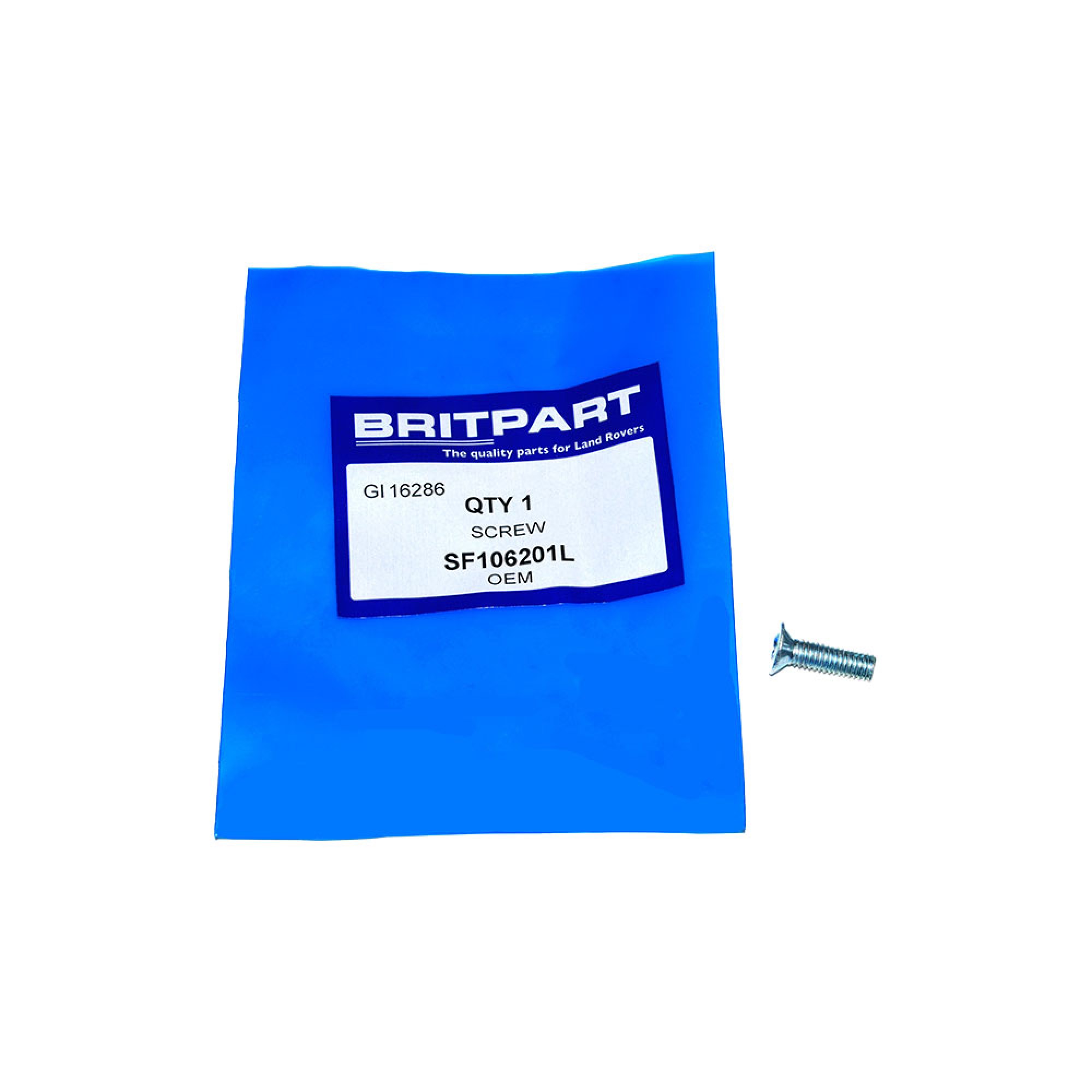 SF106201L - Screw Counter Sunk 6mm x 20mm Va Lamd Rover Range Rover Clas Sic