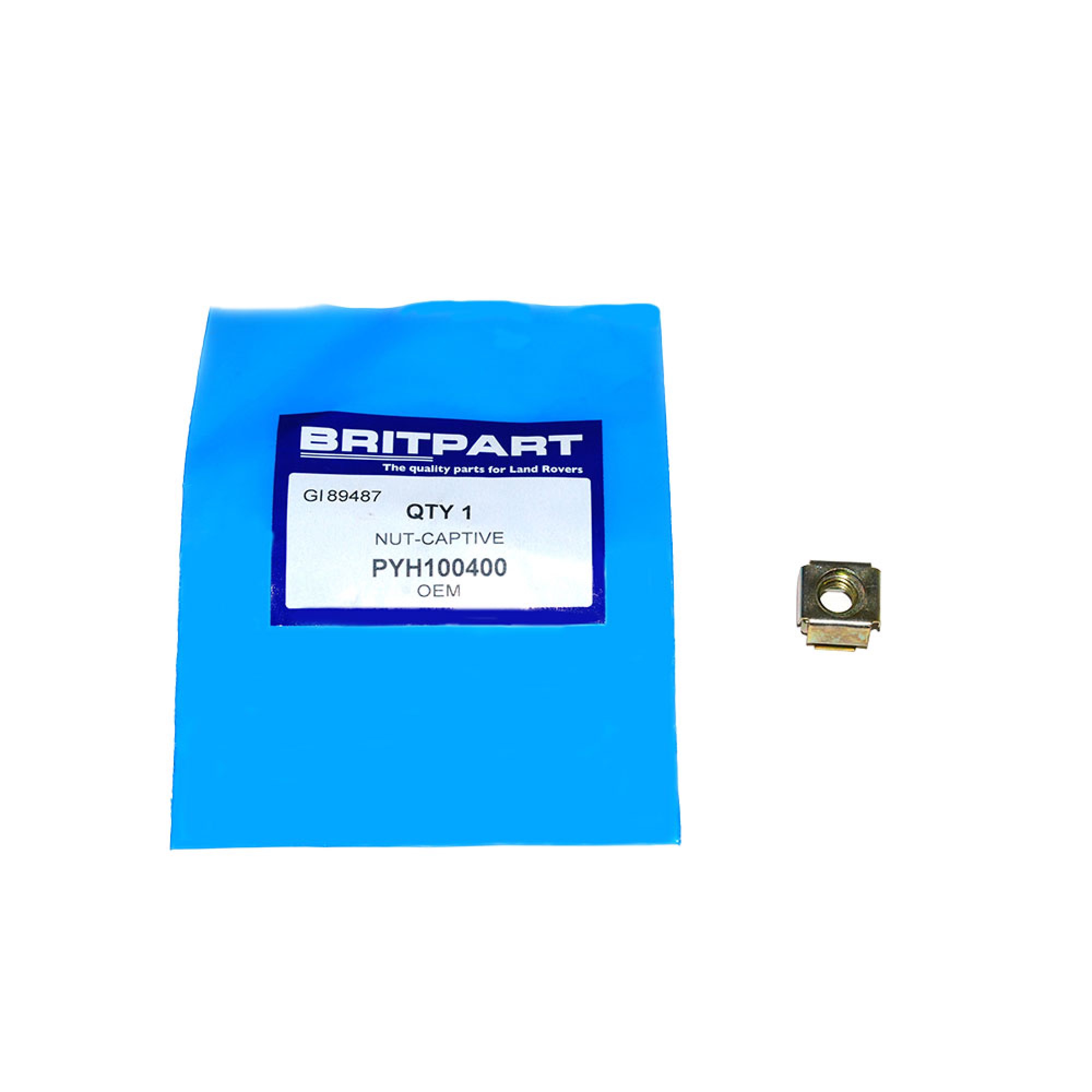 PYH100400 - Caged Nut M8 for Fuel Cooler TD5