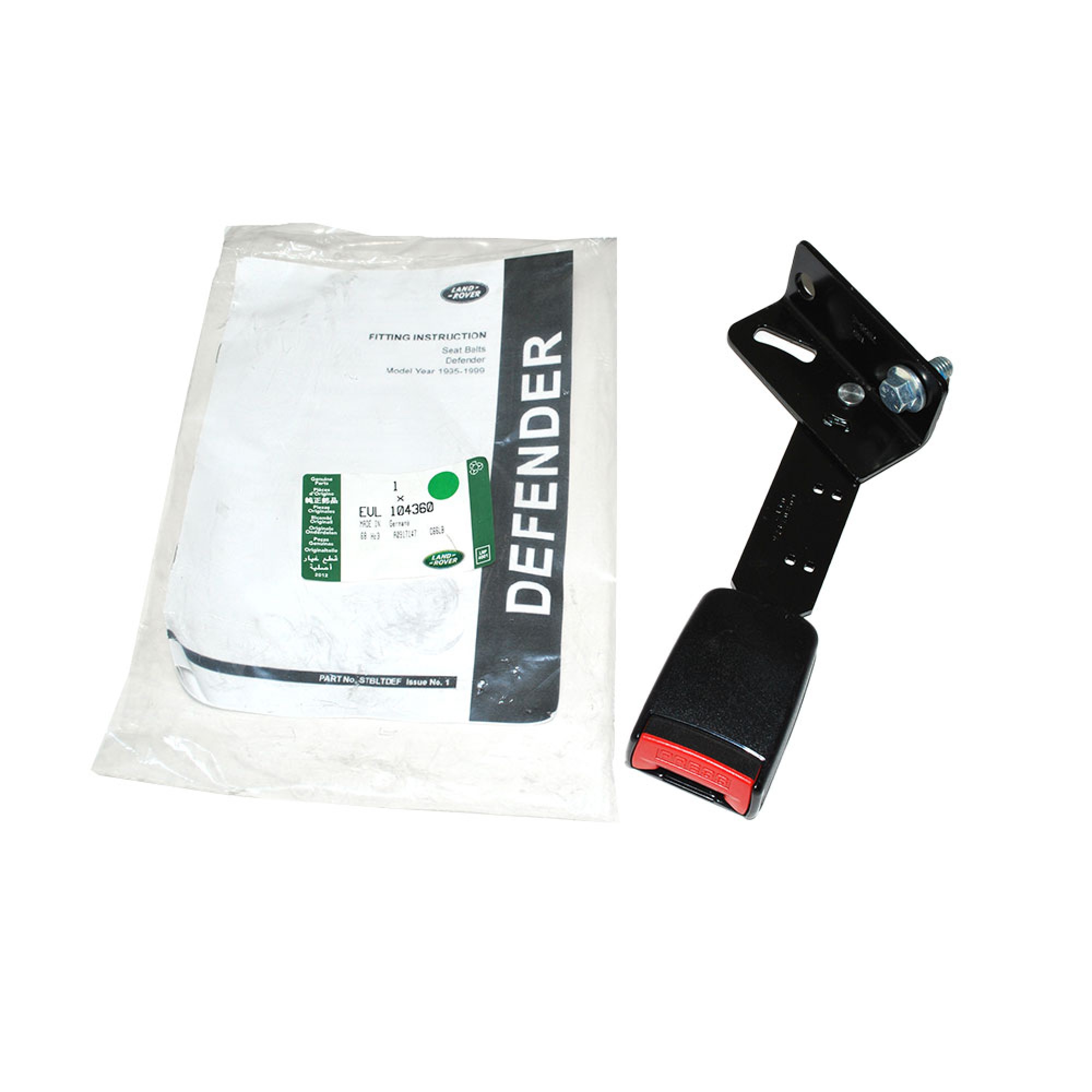 EVL104360 - Seat Belt Assembly RH Short End Non Audible from WA138840 to 2006