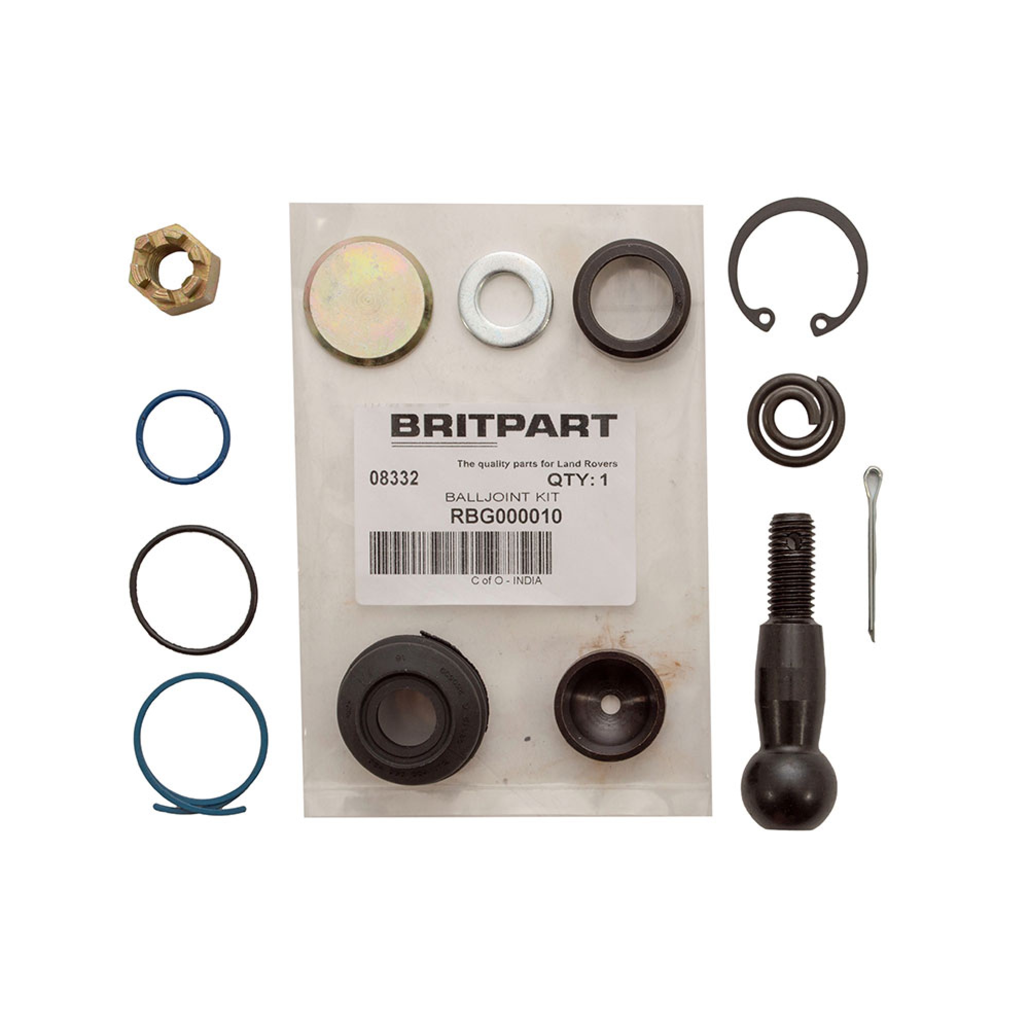 Ball Joint Kit Steering Drop Arm Power and Manual Discovery 1 to JA019109 and 1985 on Landrover Range Rover Classic - RBG000010