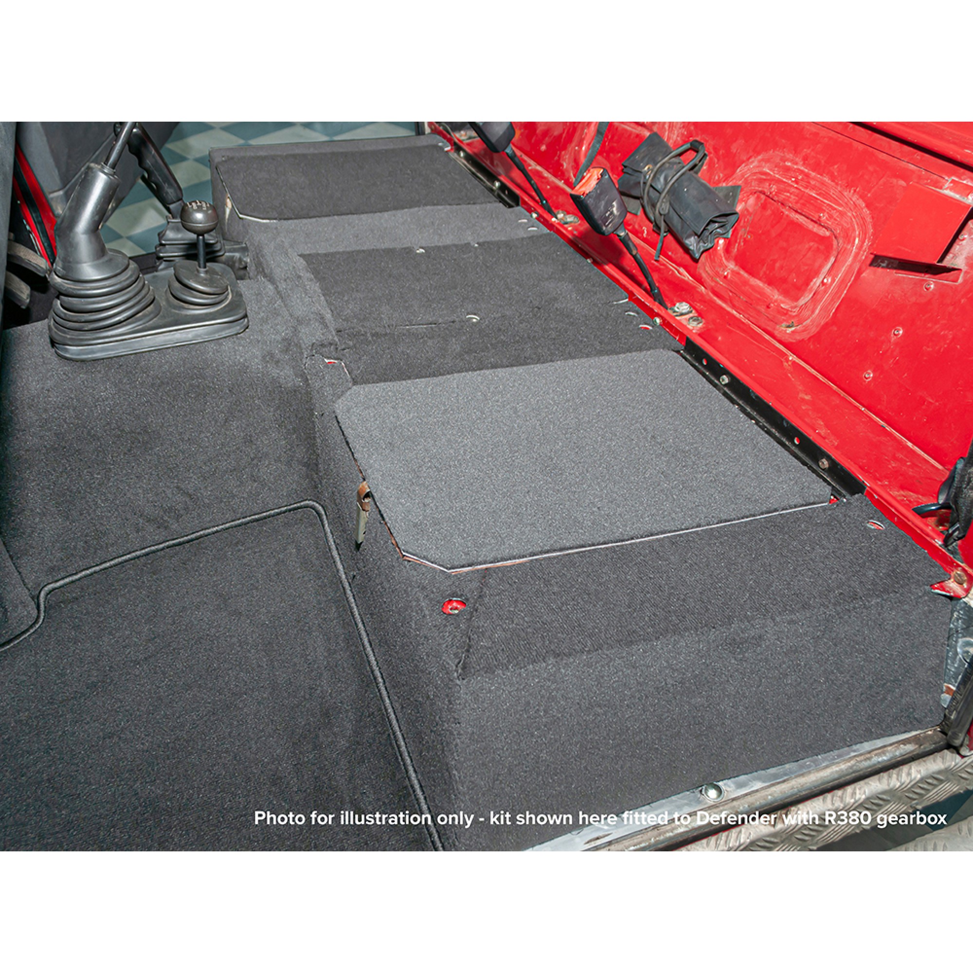 Front Carpet Set RHD Grey for Defender LT77 90/110
