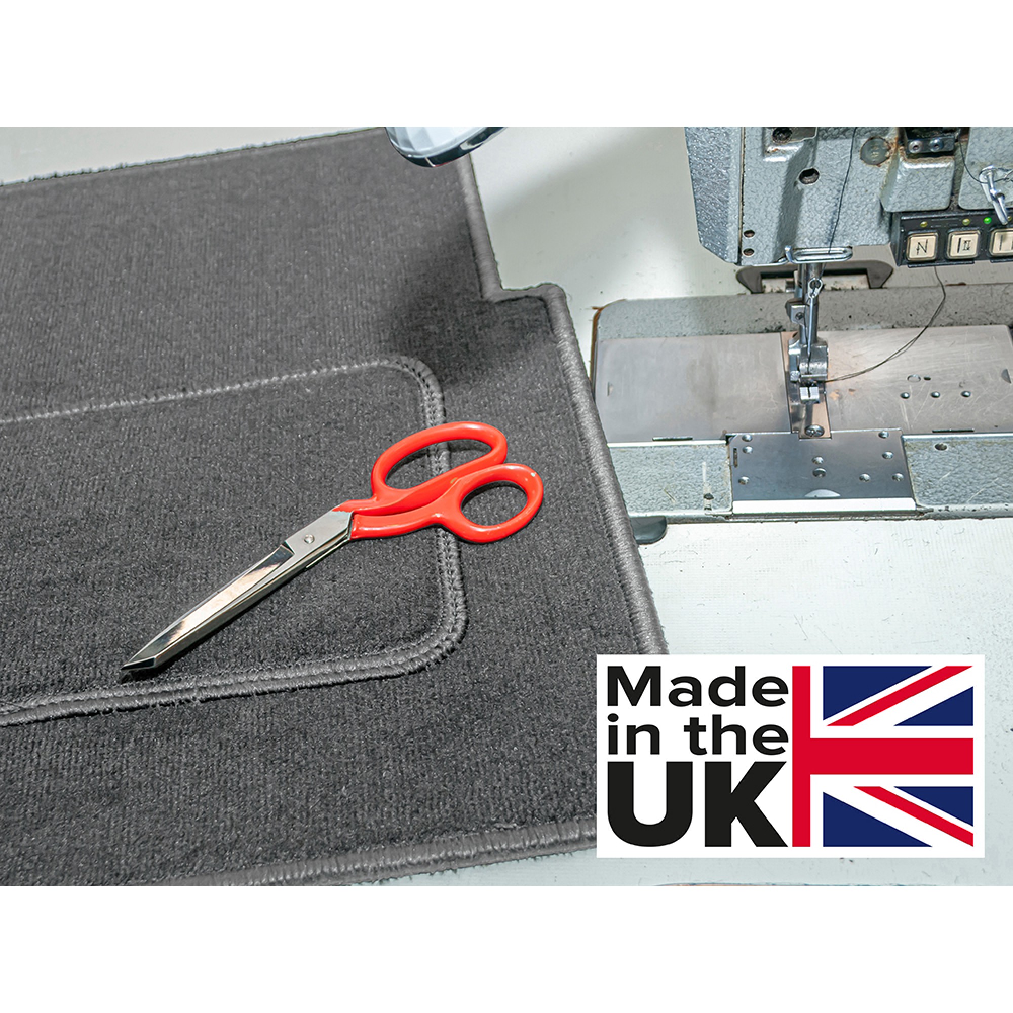 Front Carpet Set RHD Grey for Defender R380 90/110