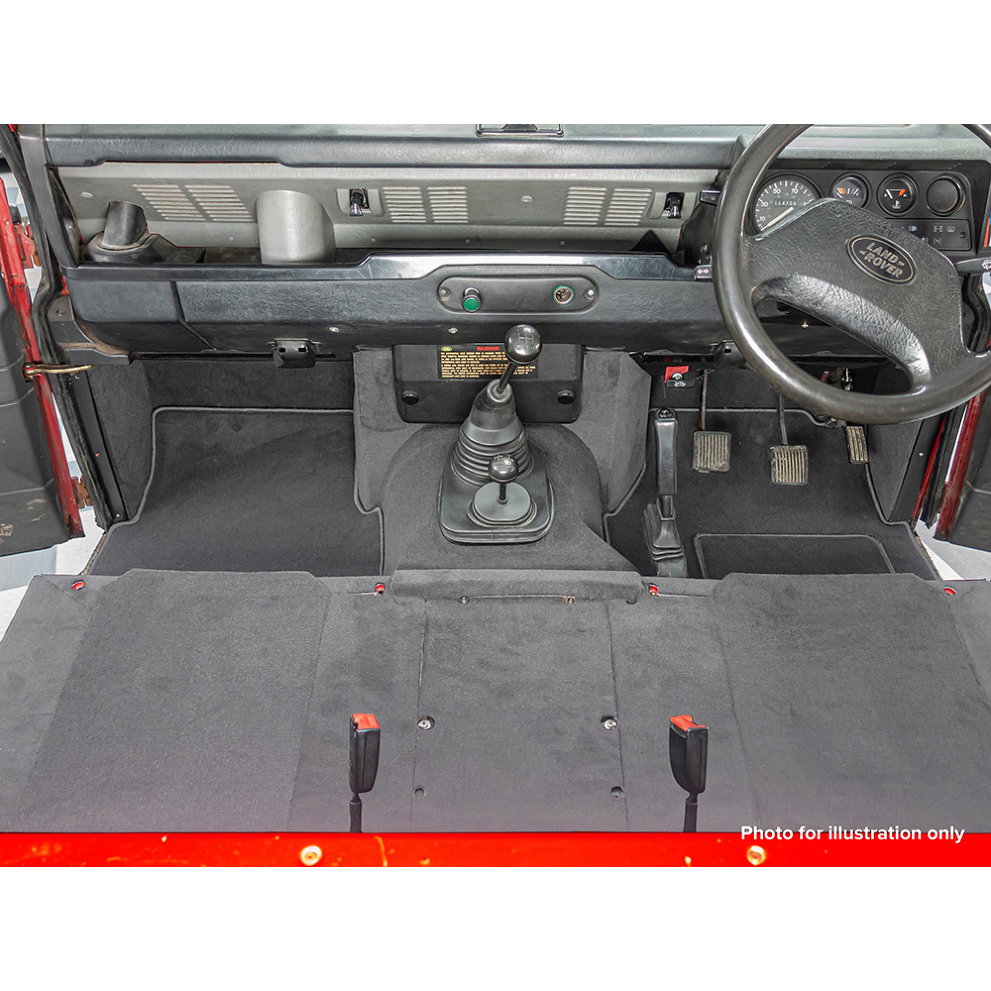 Front Carpet Set RHD Grey for Defender R380 90/110