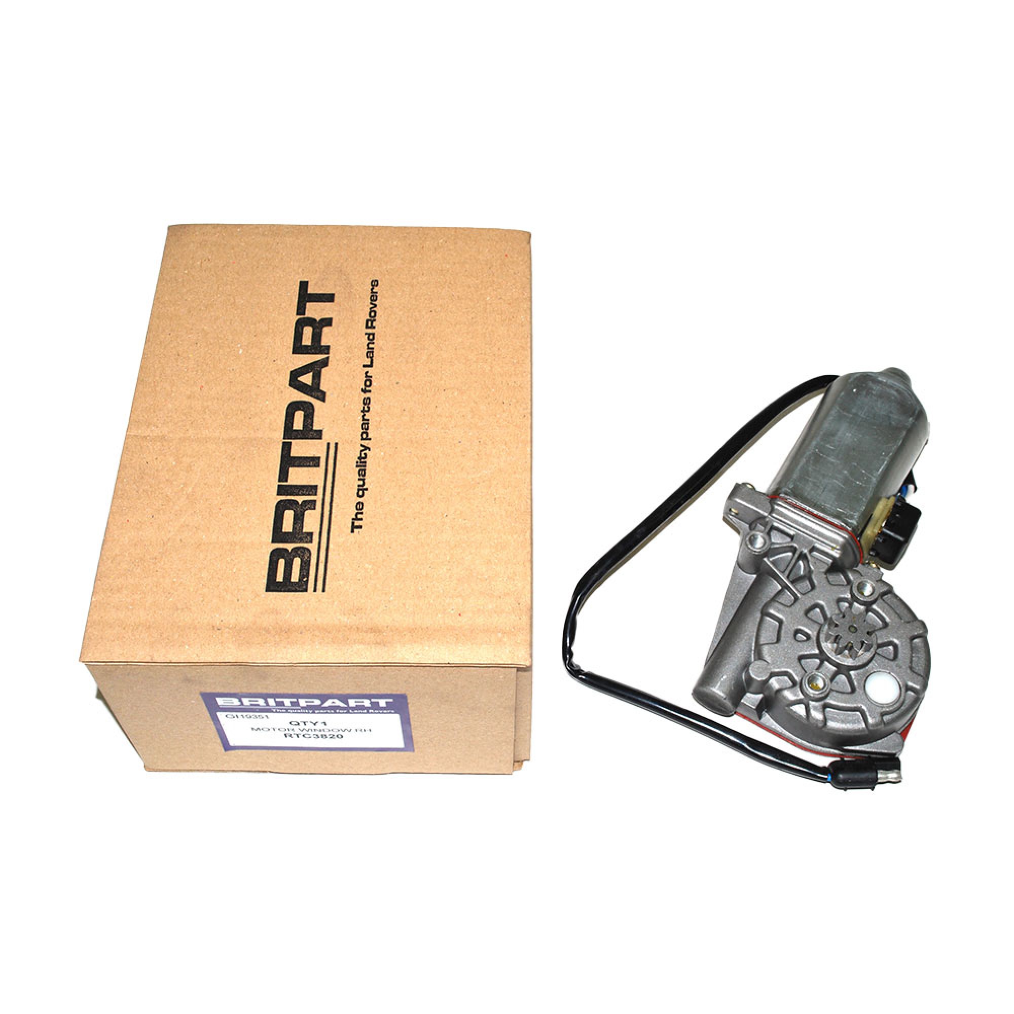 RTC3820 - Motor for Front Door Window RH Range Rover Classic to 1990 and Discovery 1
