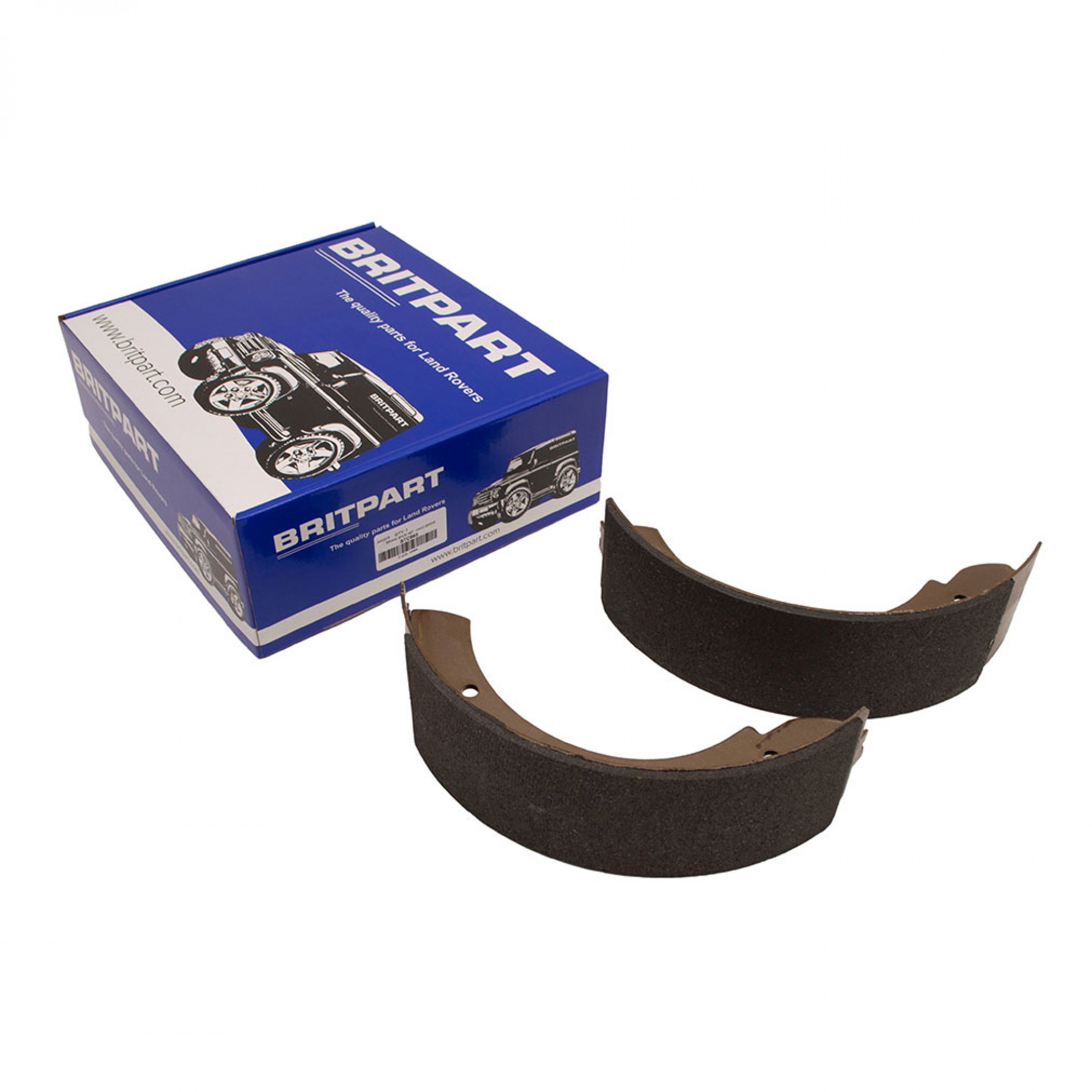 STC965 - Handbrake Shoes (Rod in Drum Type) Range Rover Classic to 1994. Discovery 1 to 1992.