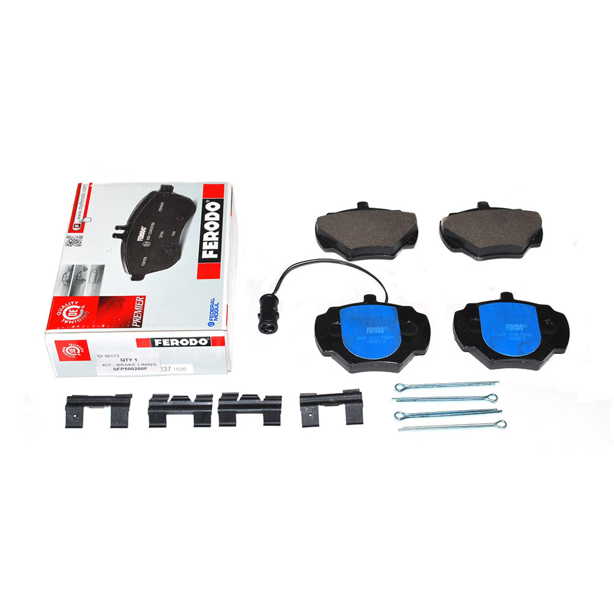 SFP500200F - Rear Brake Pads + Sens Range Rover Classic 1986 > Ferodo