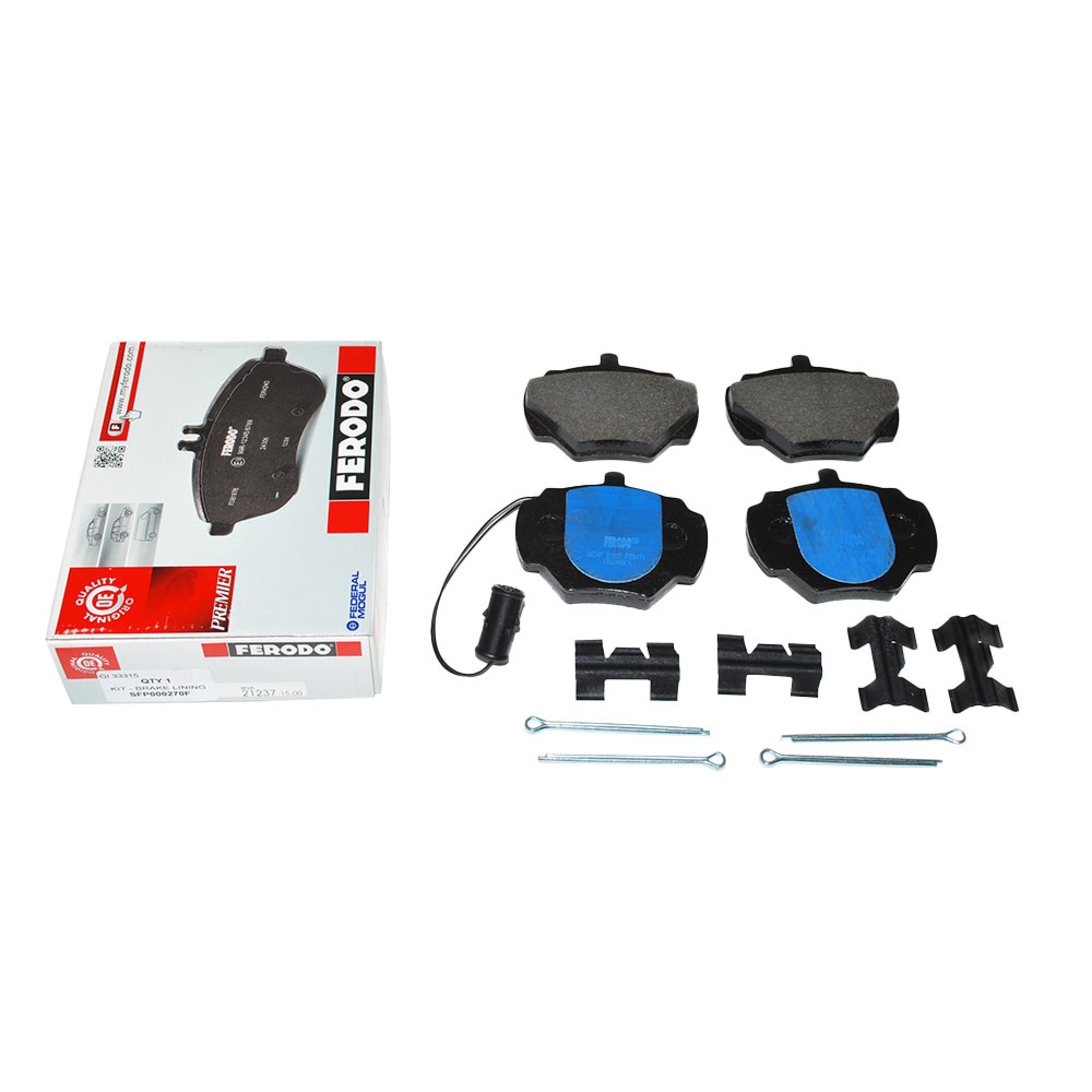 SFP000270F - Ferodo Rear Pads with Pins Discovery 1