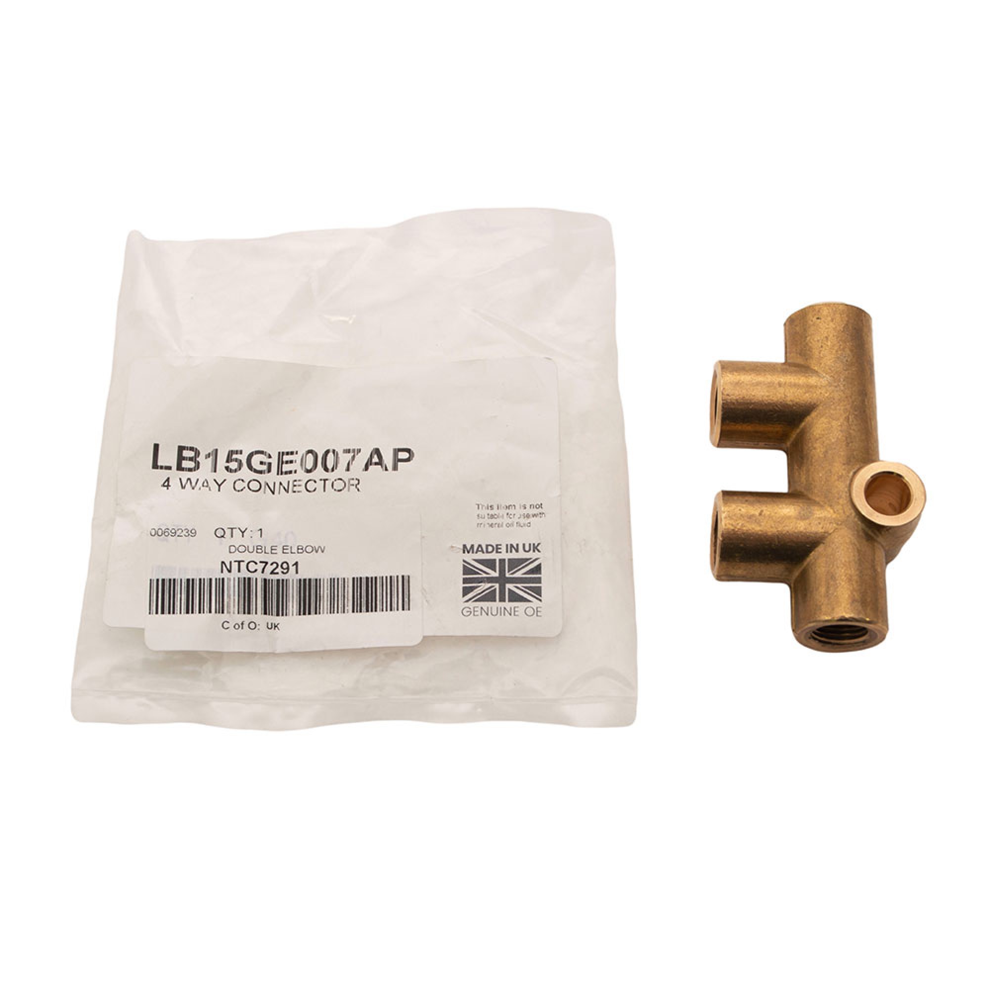 NTC7291 - Brake Union Rear Hoses to Pipes with Abs