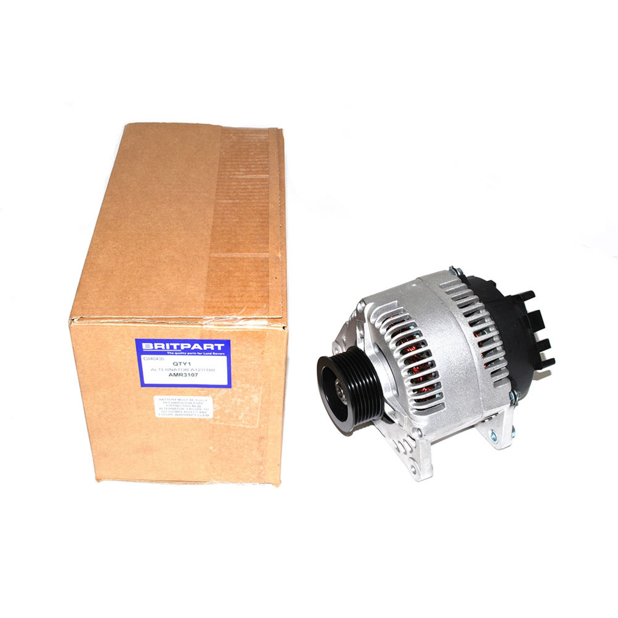 AMR3107 - Alternator A127-100 Amp Discovery 1 V8 and Range Rover Classic MA647645 on