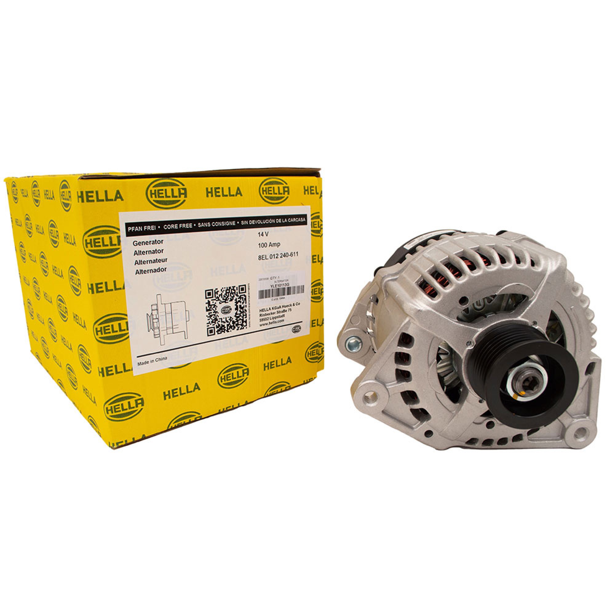YLE10113G - Hella Alternator A127/100AMP Discovery 300TDI