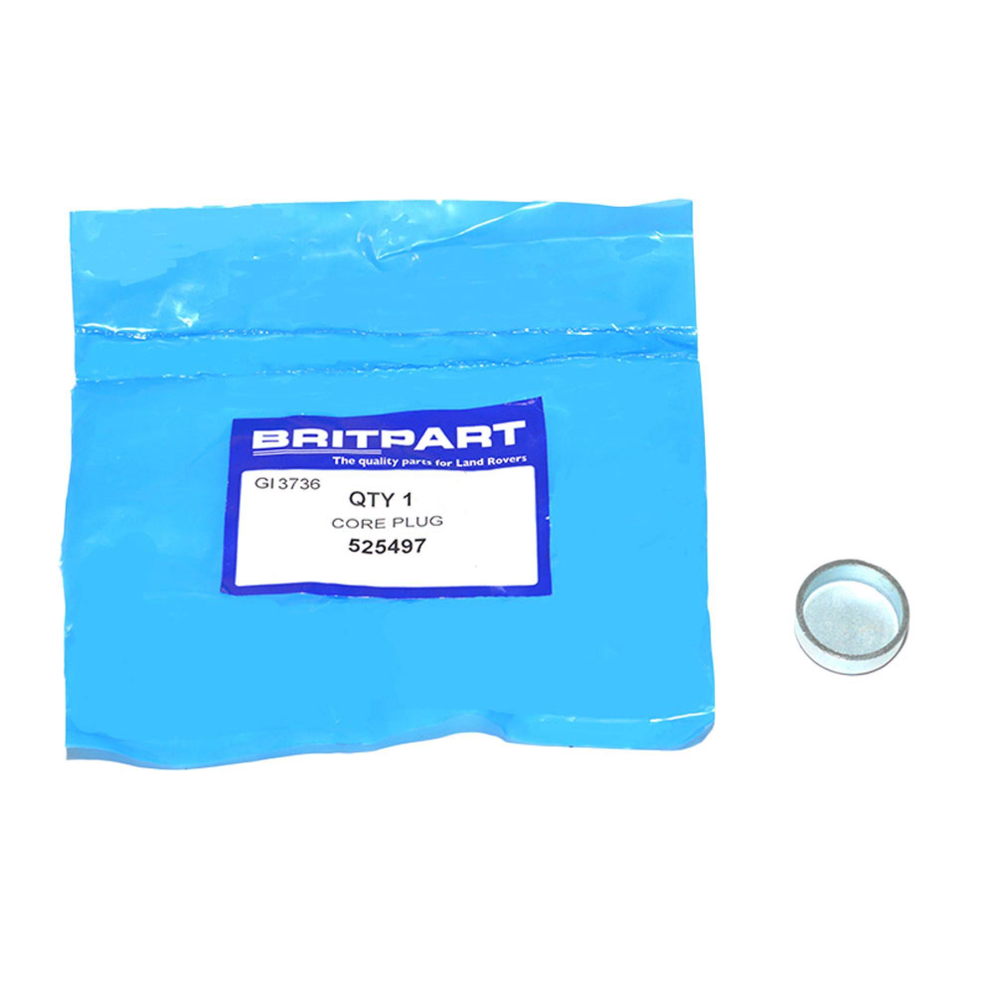 525497 - Cup Plug for Water Jacket 15/16 All 4 Cylinder Rover Engines to 1994