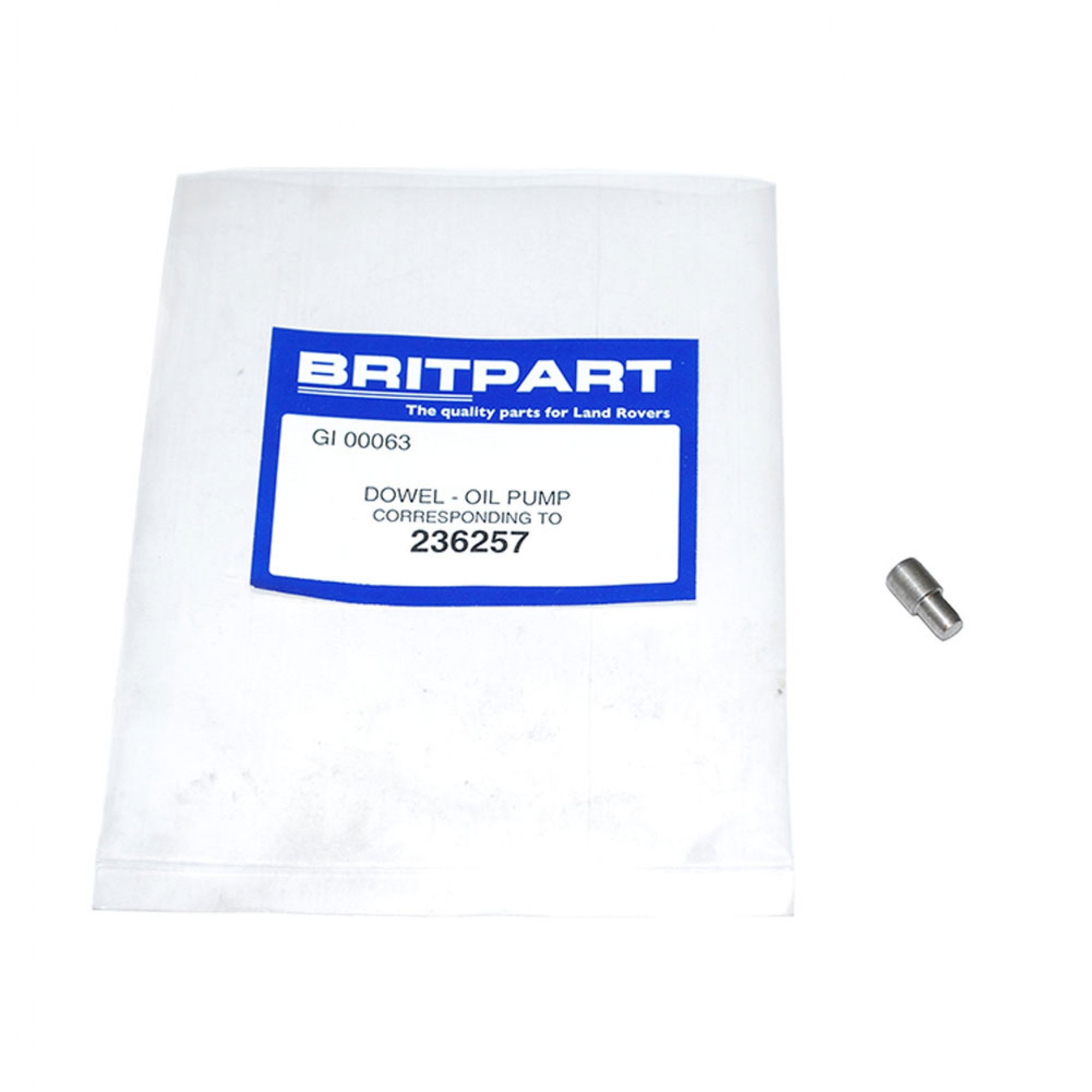 236257 - Dowel Oil Pump Various Engines to 1994