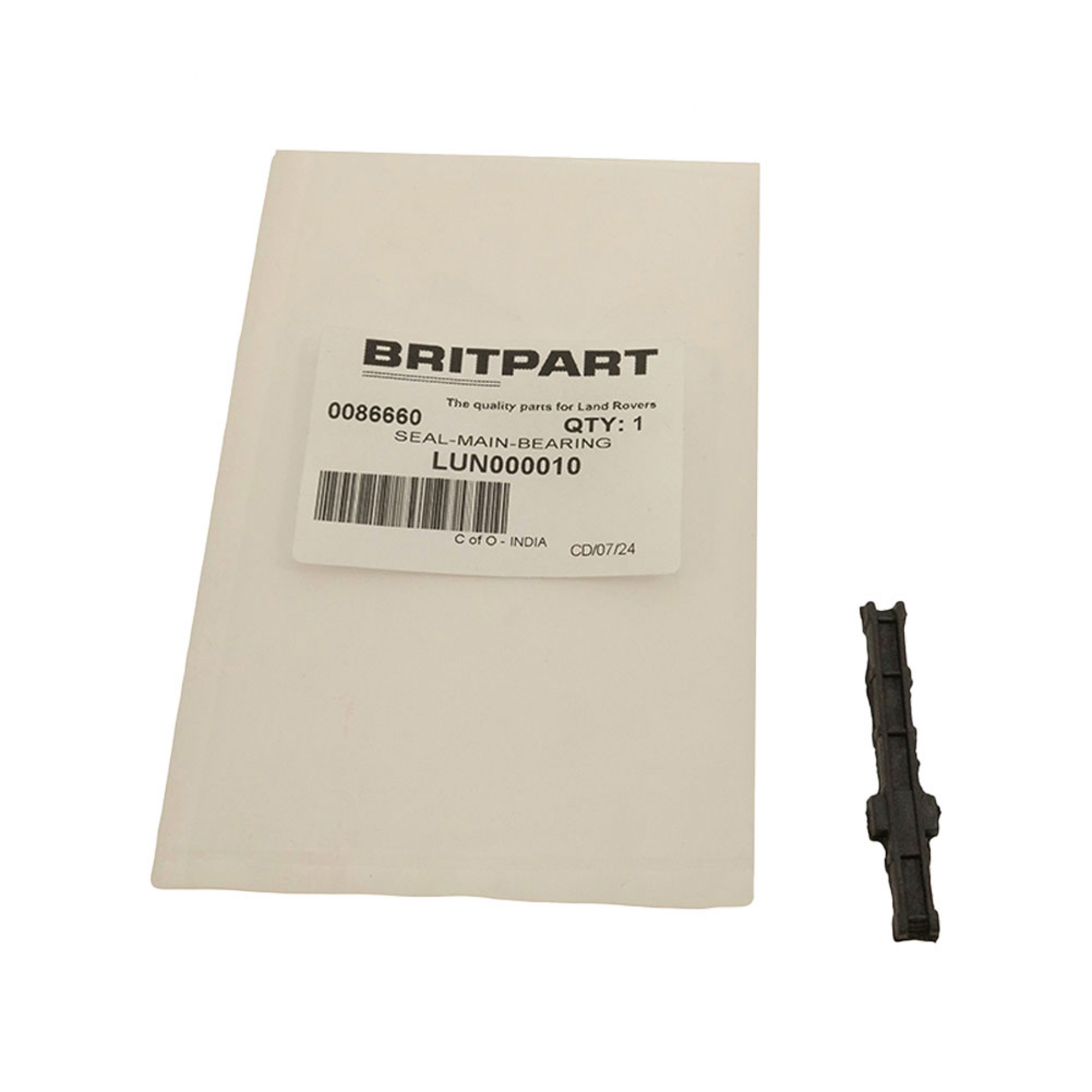 LUN000010 - Packing Seal V8 Rear Main Bearing Cap Land Rover Range Rover Classic and Discovery